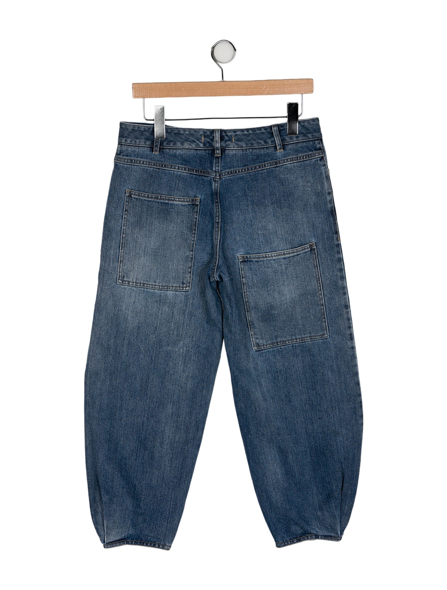 Tibi High-Rise Straight Leg Jeans