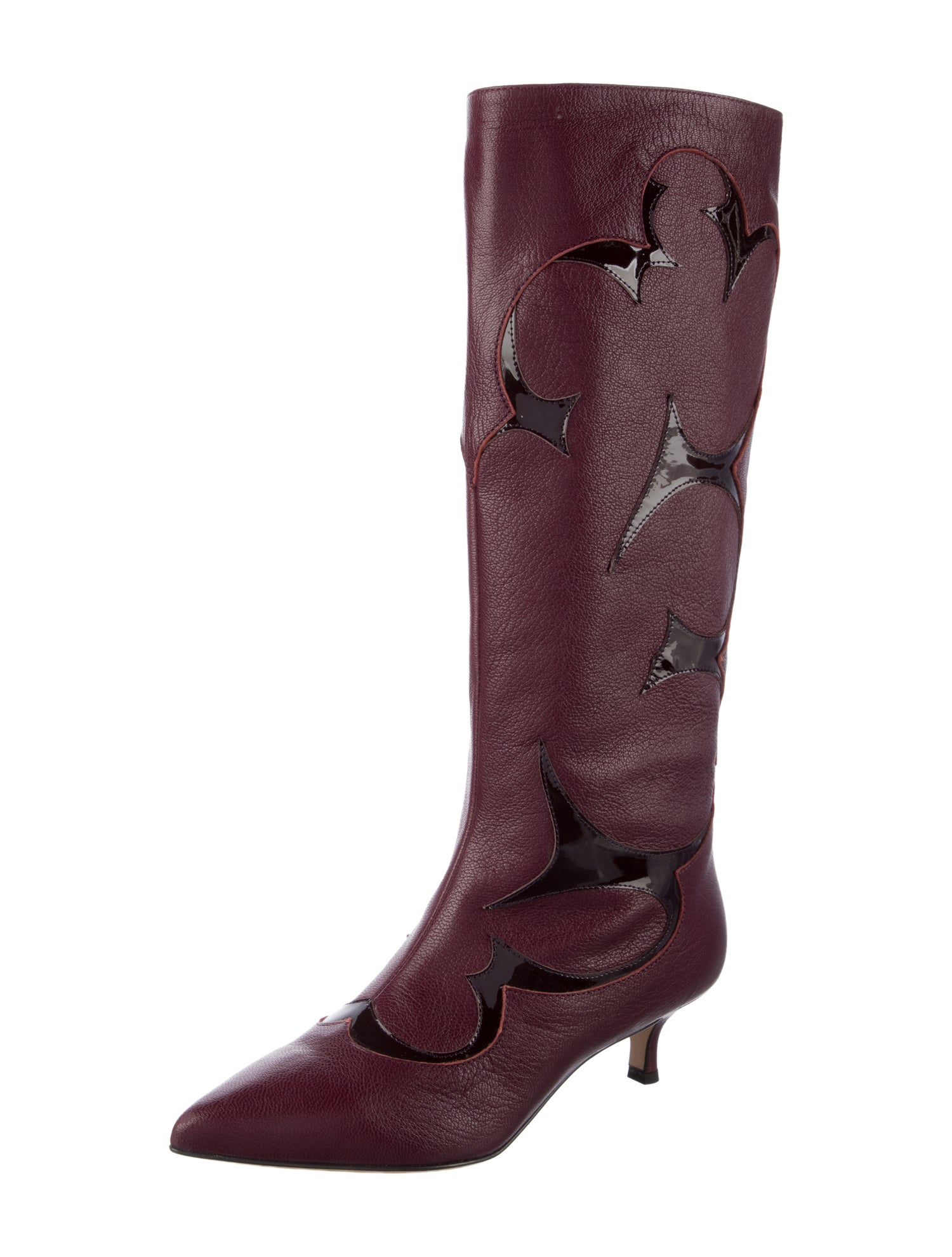 Tibi Leather Riding Boots