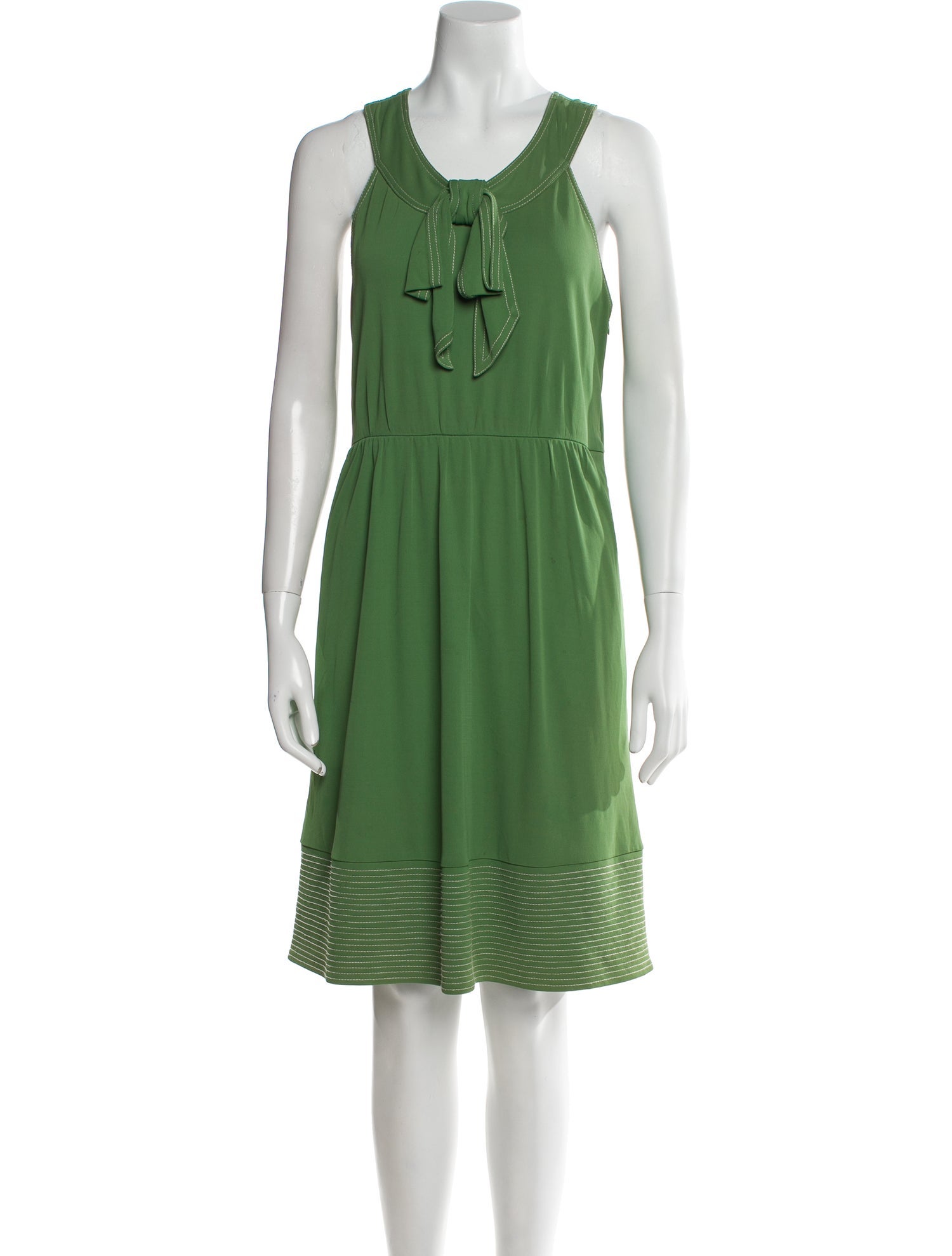 Tibi Scoop Neck Knee-Length Dress