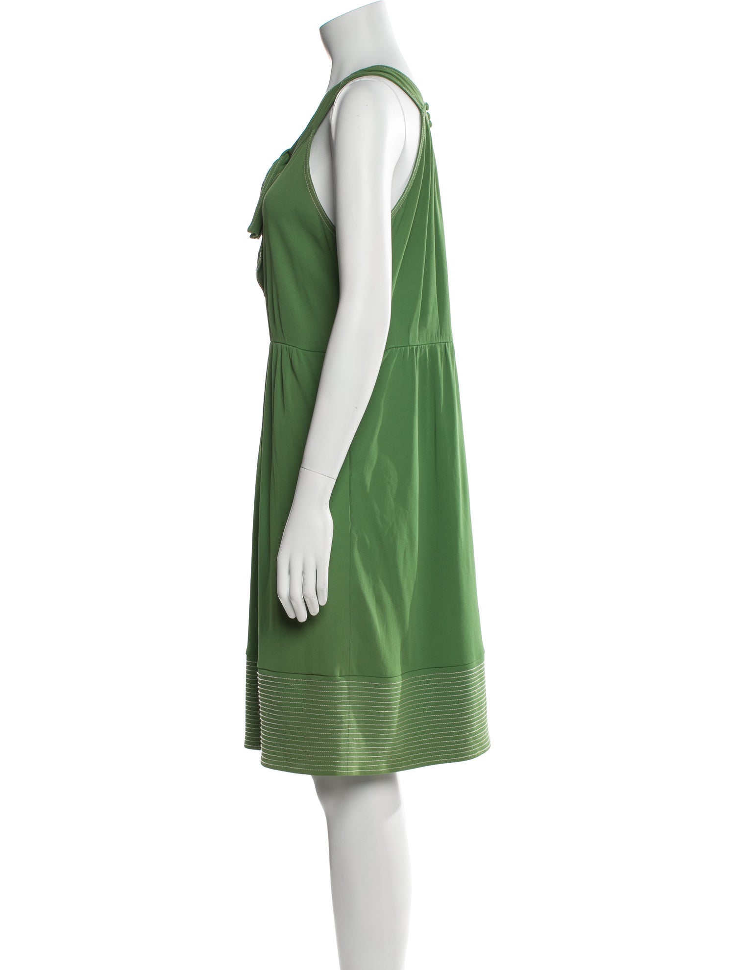 Tibi Scoop Neck Knee-Length Dress