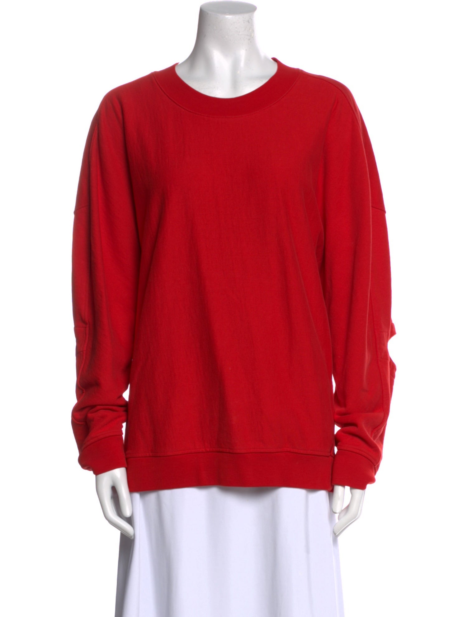 Tibi Crew Neck Long Sleeve Sweatshirt