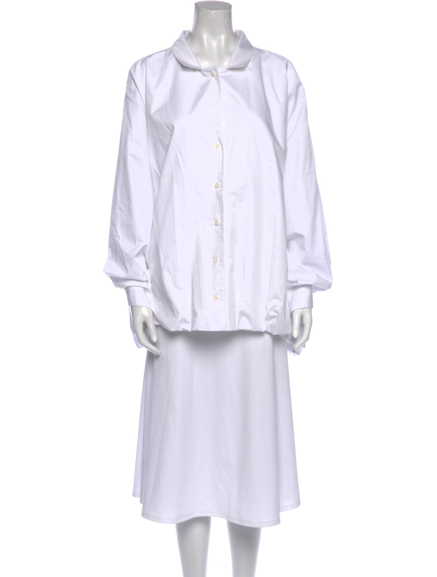 Tibi Mock Neck Long Sleeve Tunic