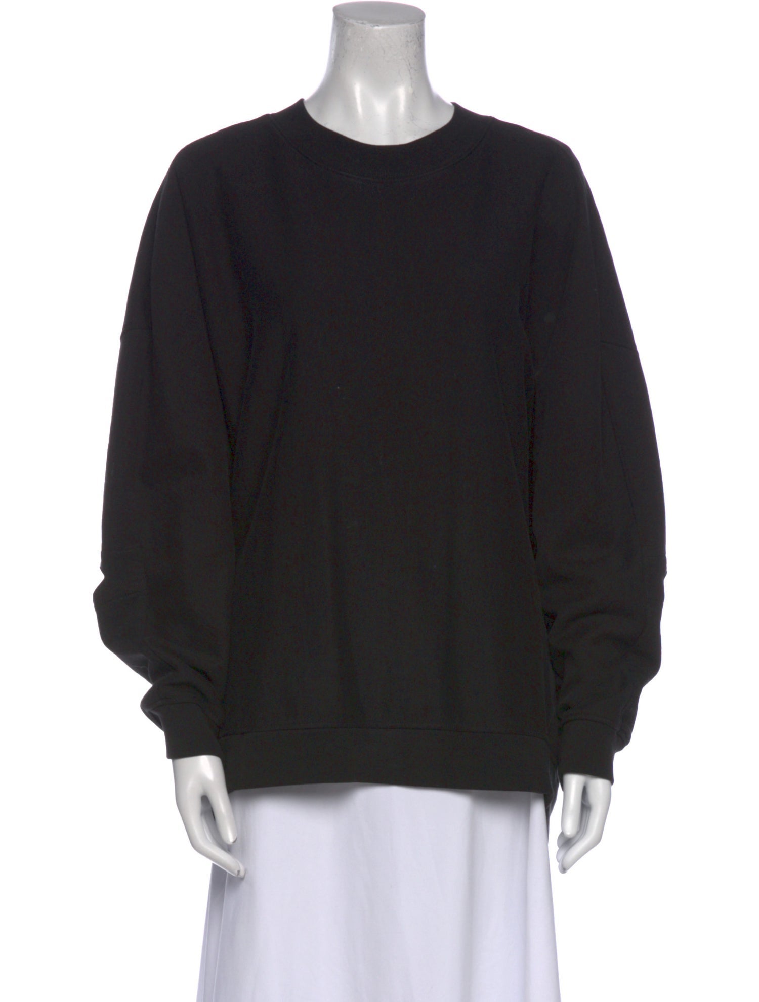 Tibi Crew Neck Long Sleeve Sweatshirt