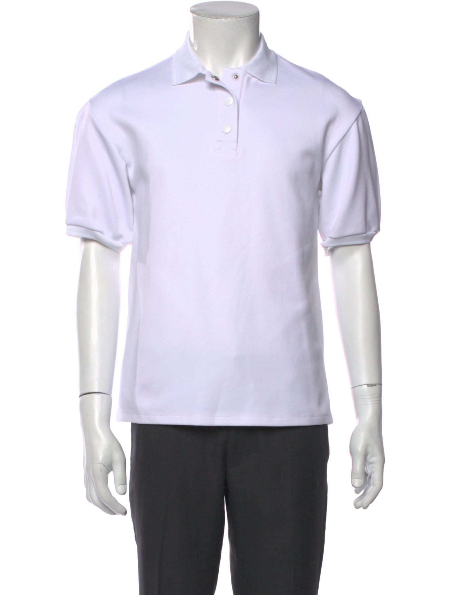 Tibi Crew Neck Short Sleeve Polo Shirt