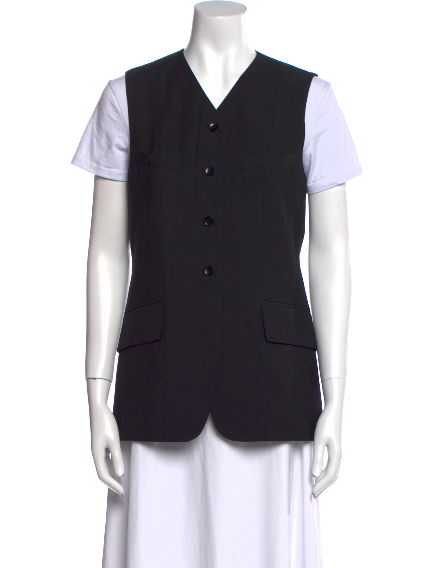 Tibi V-Neck Short Sleeve Button-Up Top w/ Tags