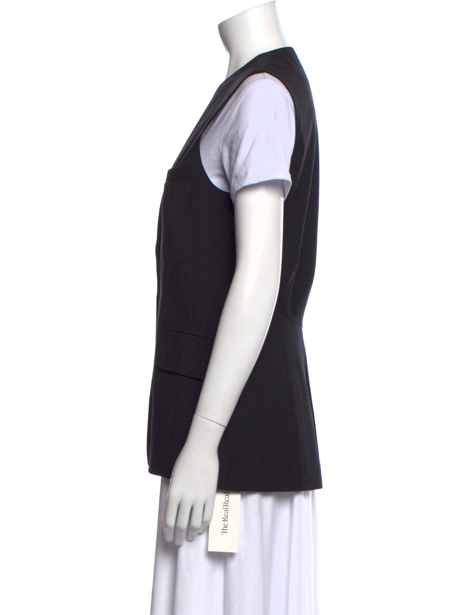 Tibi V-Neck Short Sleeve Button-Up Top w/ Tags