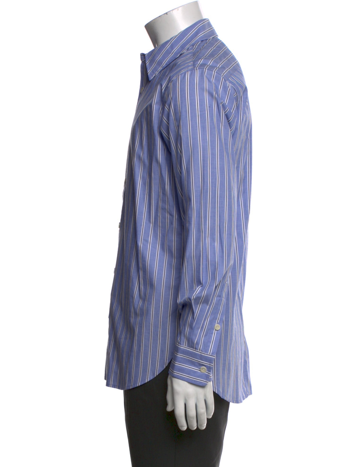 Tibi Striped Long Sleeve Shirt