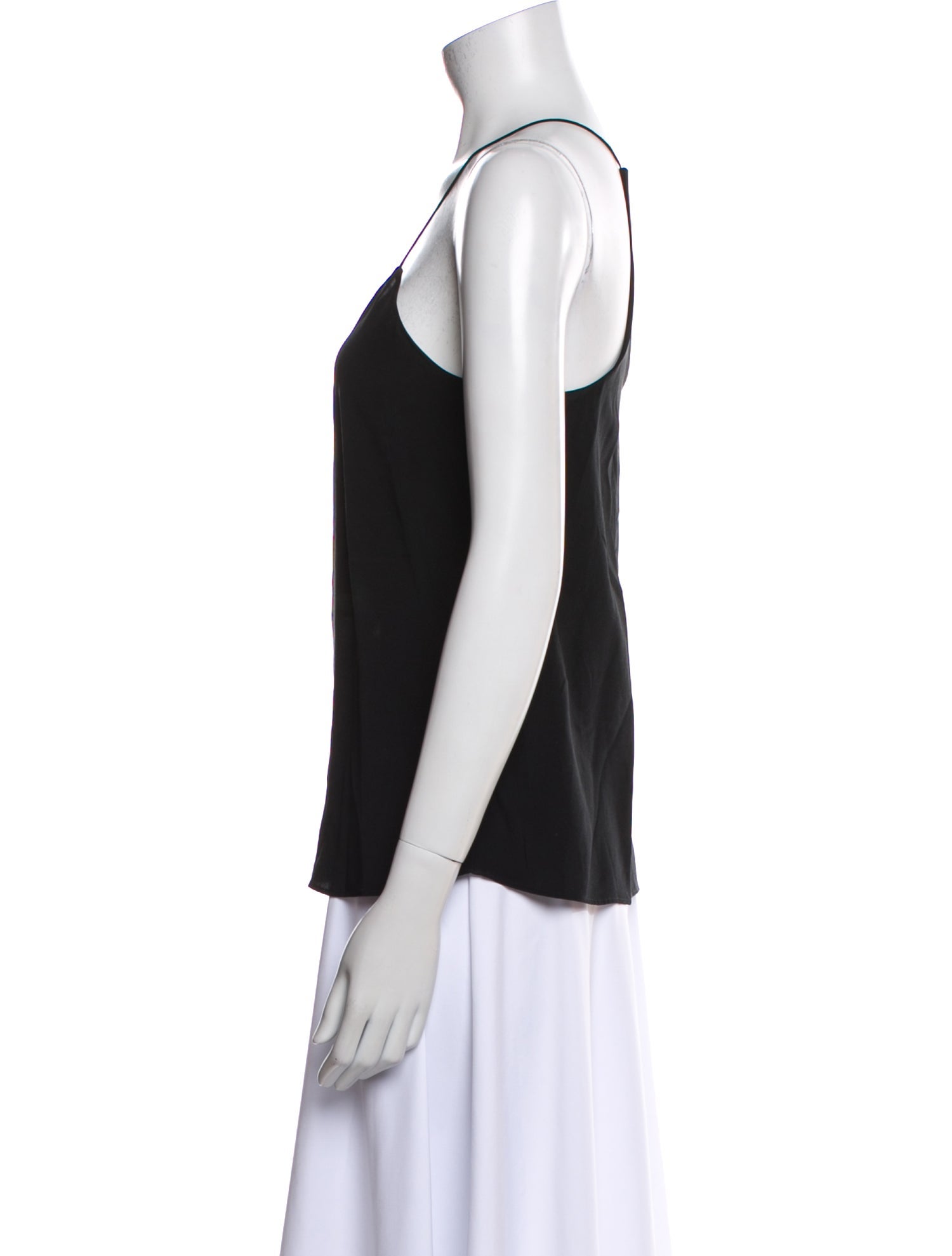 Tibi Silk V-Neck Top