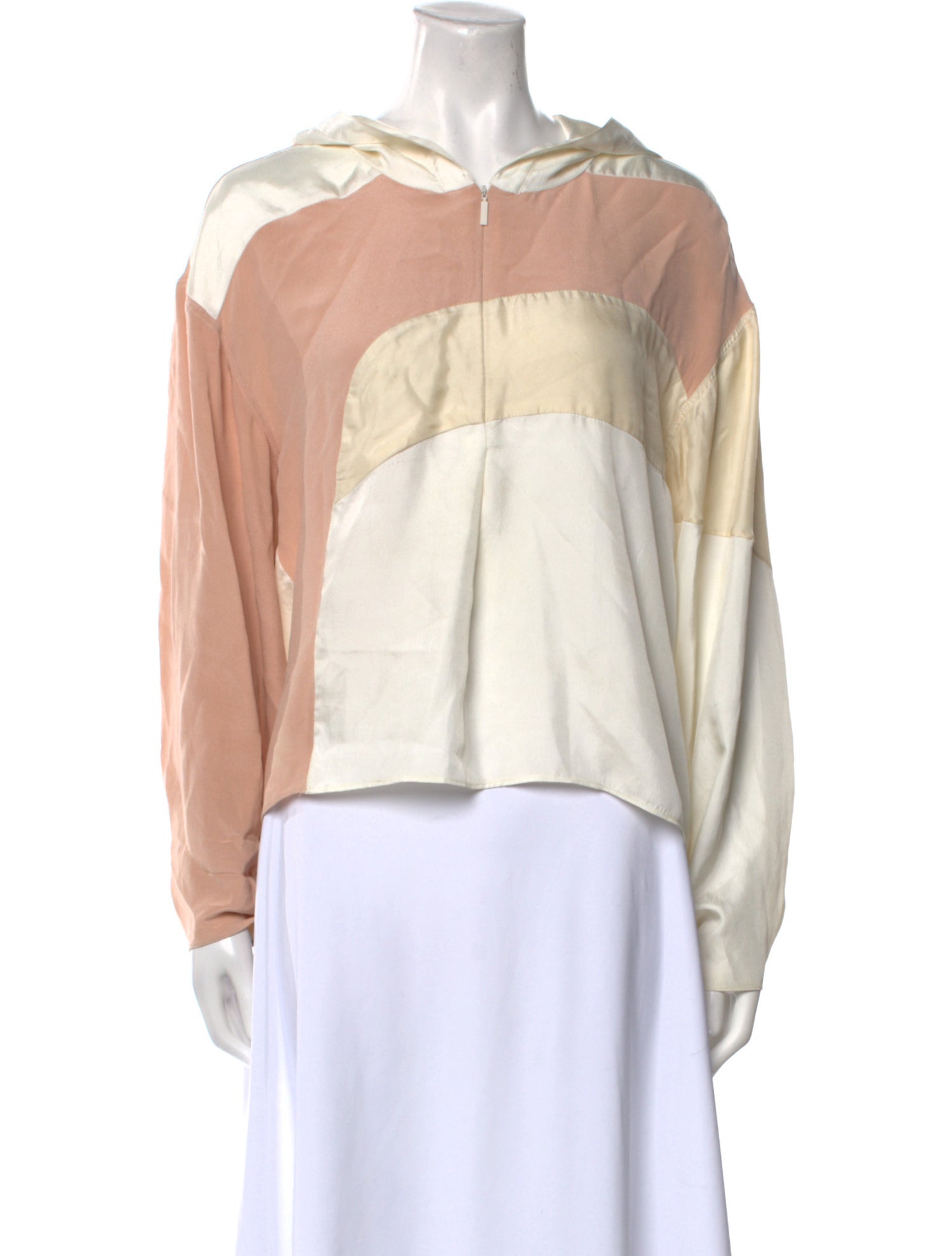 Tibi Crew Neck Long Sleeve Sweatshirt