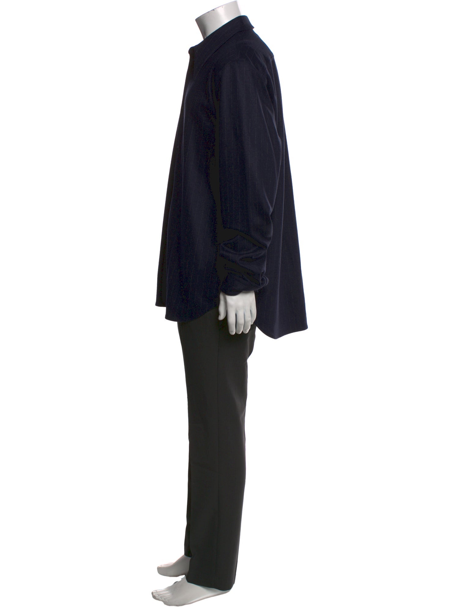 Tibi Wool Long Sleeve Shirt