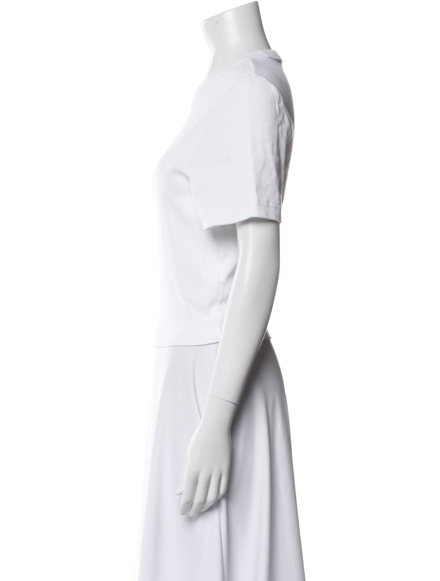 Tibi Crew Neck Short Sleeve T-Shirt