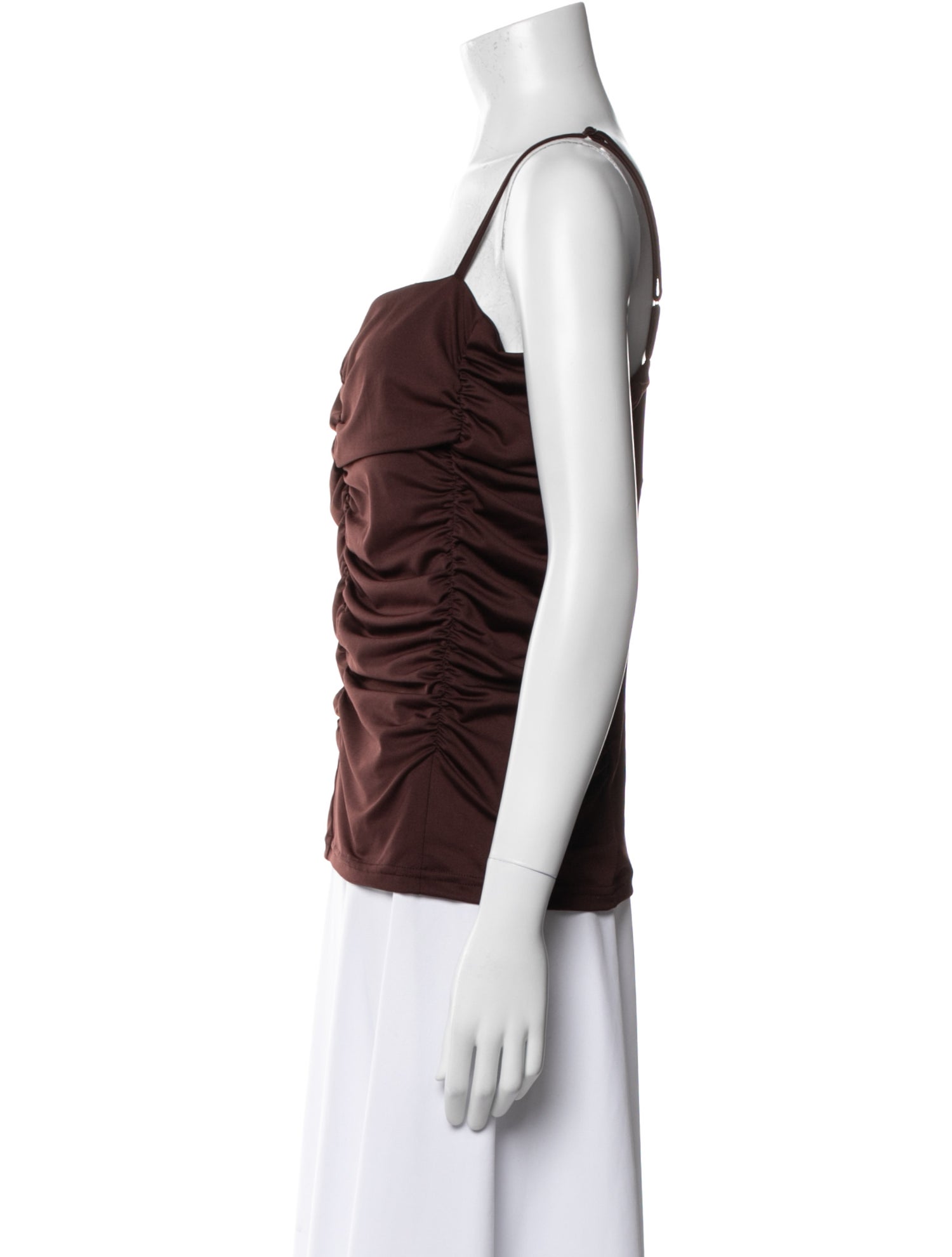 Tibi Cowl Neck Sleeveless Top