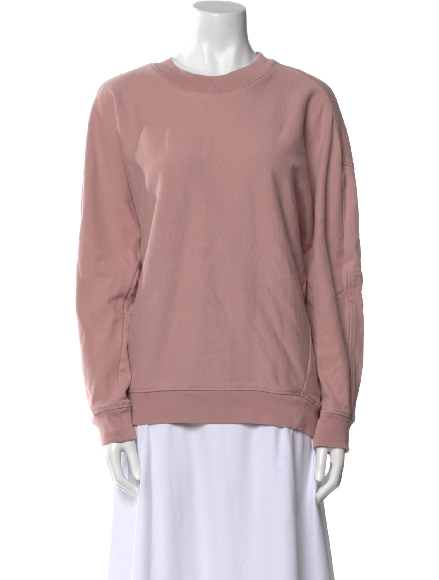 Tibi Crew Neck Long Sleeve Sweatshirt