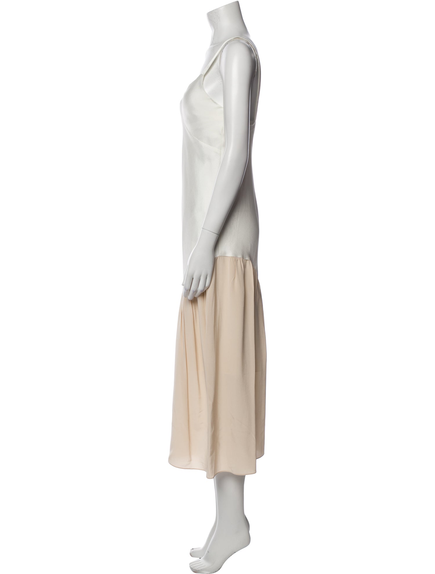 Tibi V-Neck Long Dress