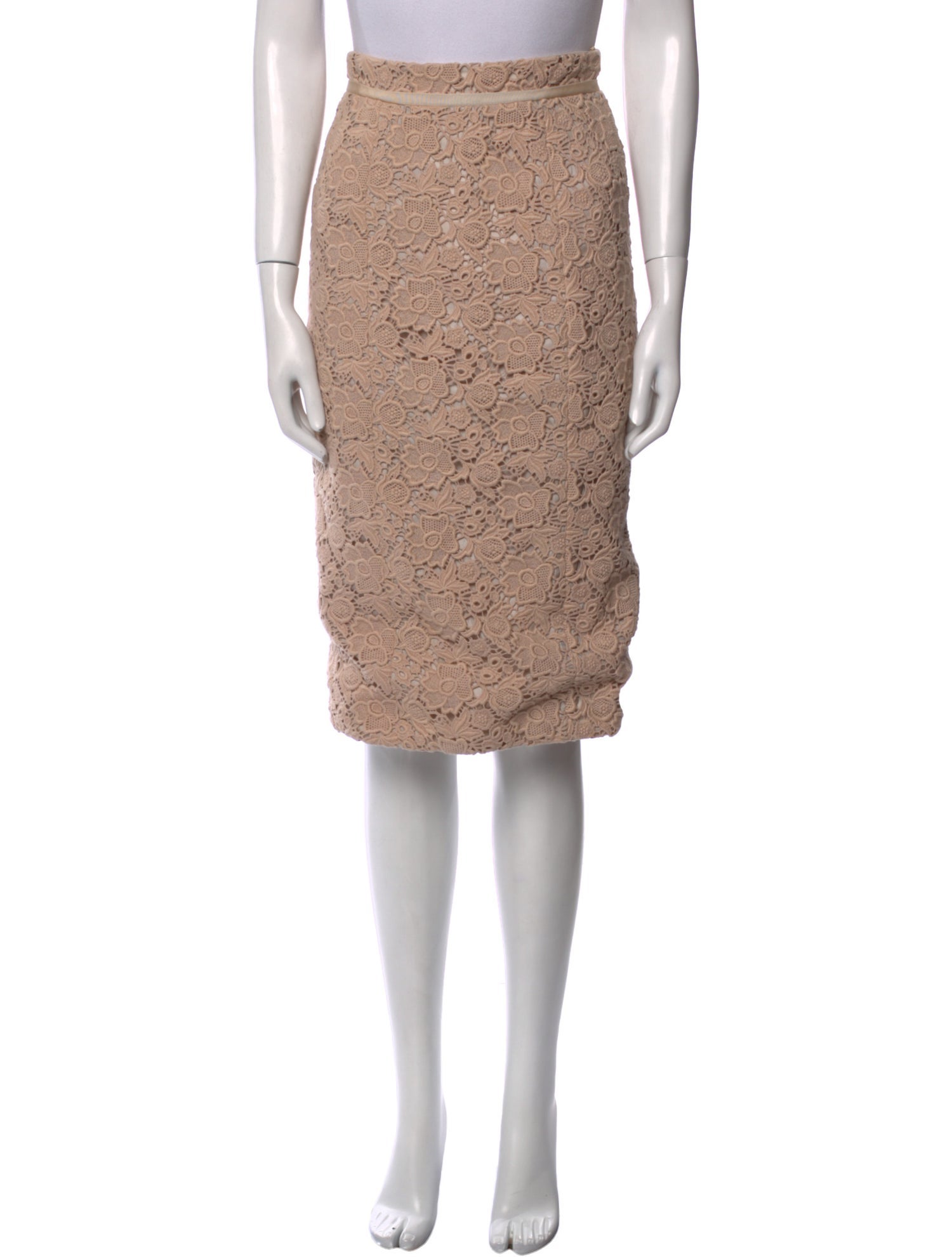 Tibi Lace Pattern Knee-Length Skirt