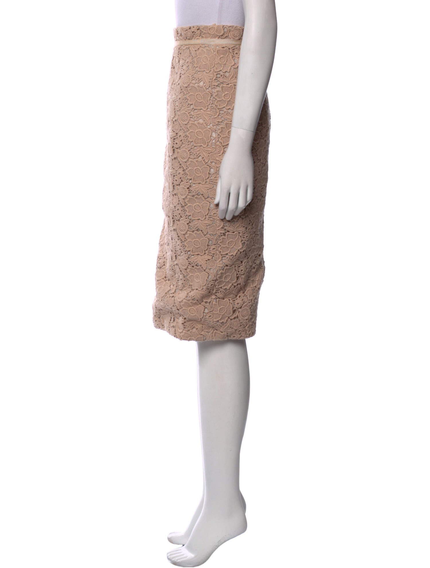 Tibi Lace Pattern Knee-Length Skirt