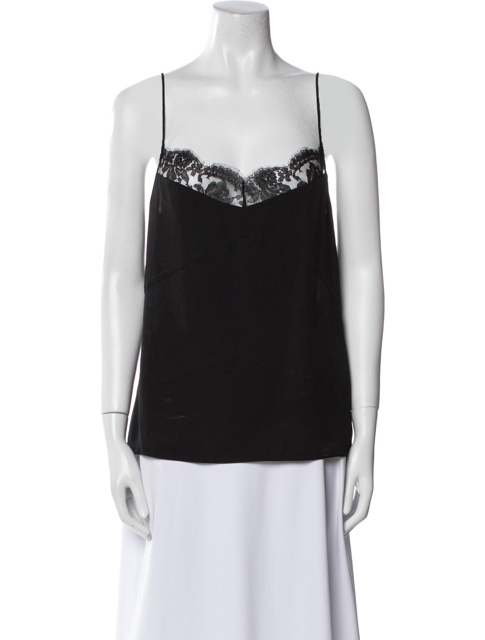 Tibi Square Neckline Sleeveless Top