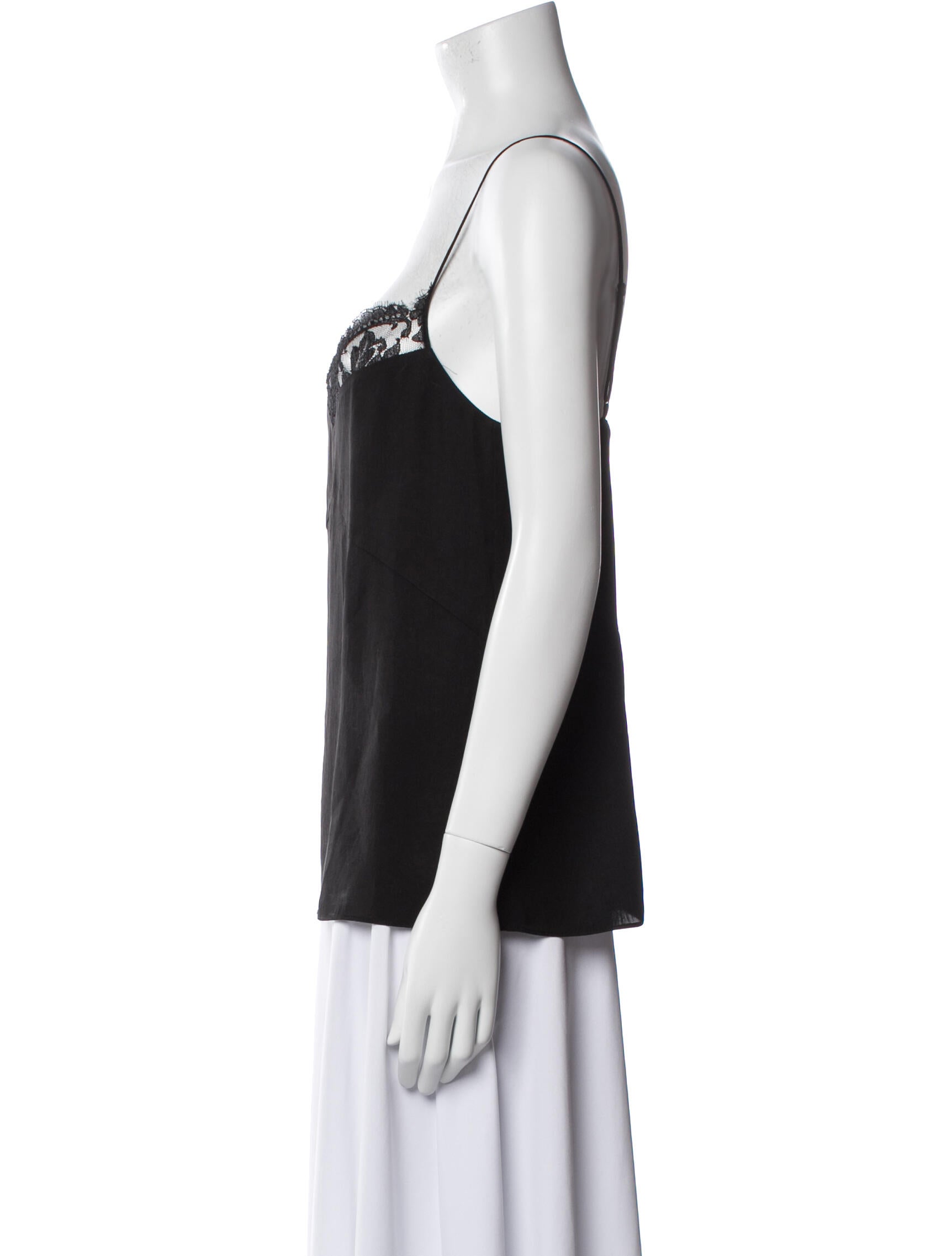 Tibi Square Neckline Sleeveless Top