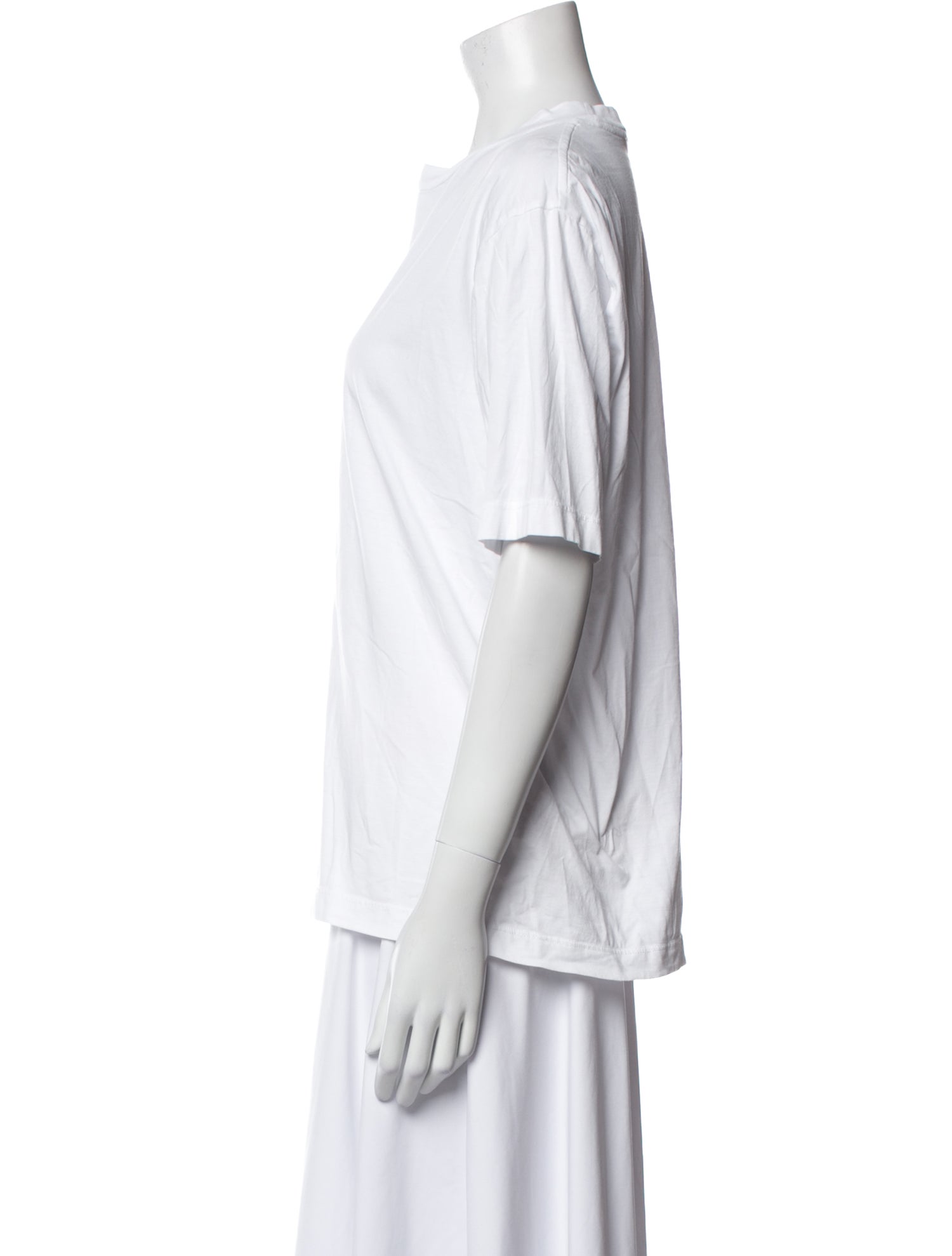 Tibi Crew Neck Short Sleeve T-Shirt