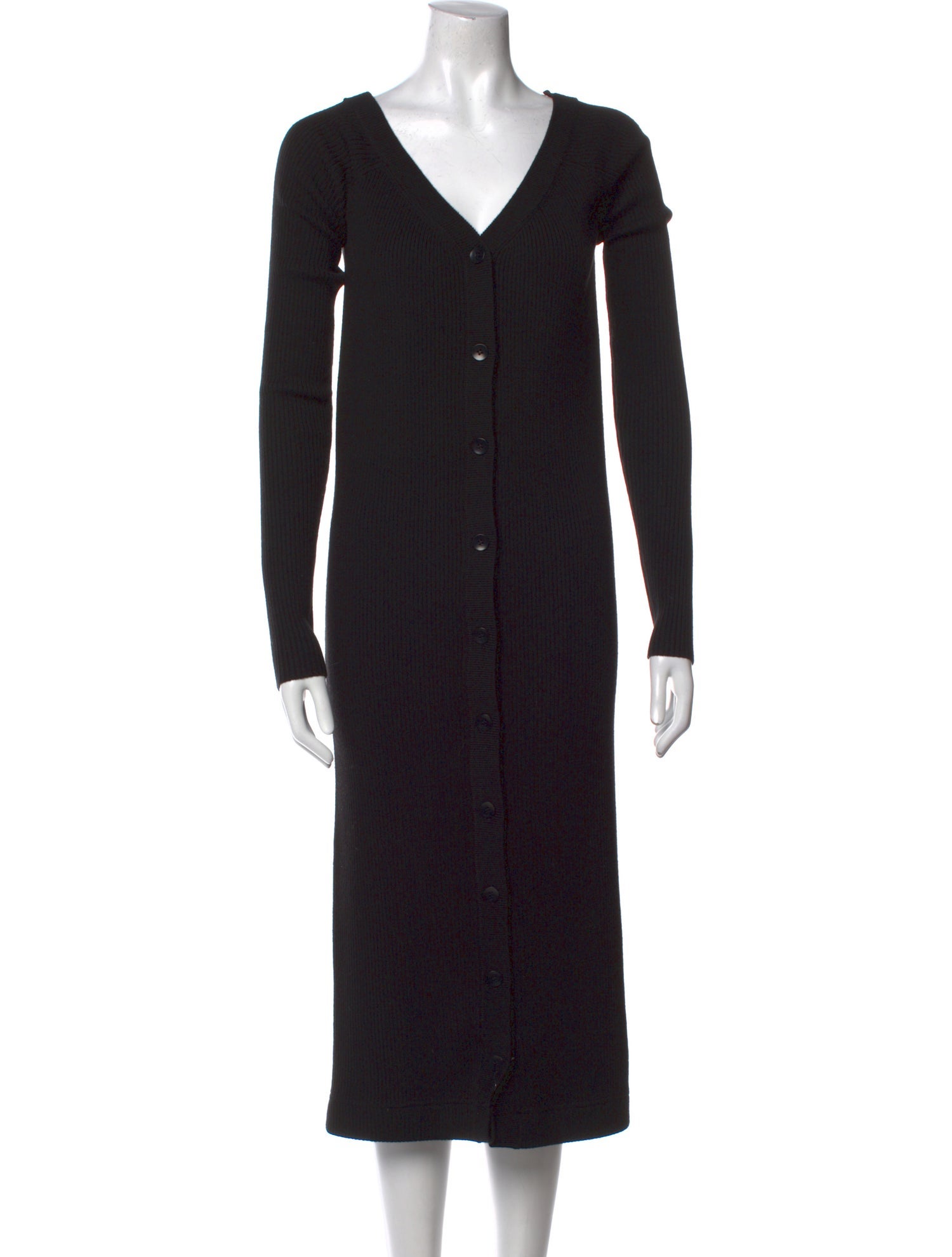 Tibi V-Neck Midi Length Dress