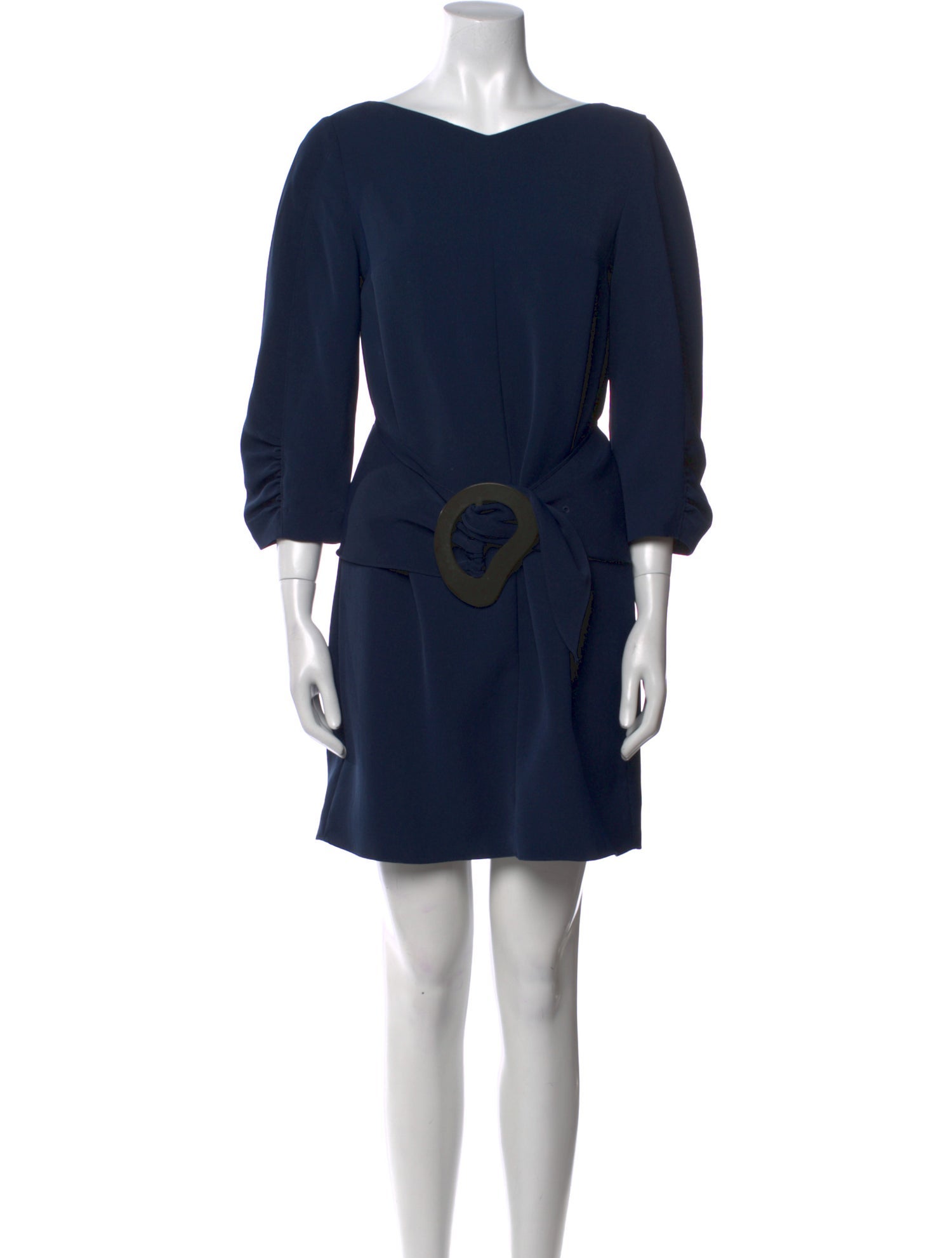 Tibi Bateau Neckline Mini Dress