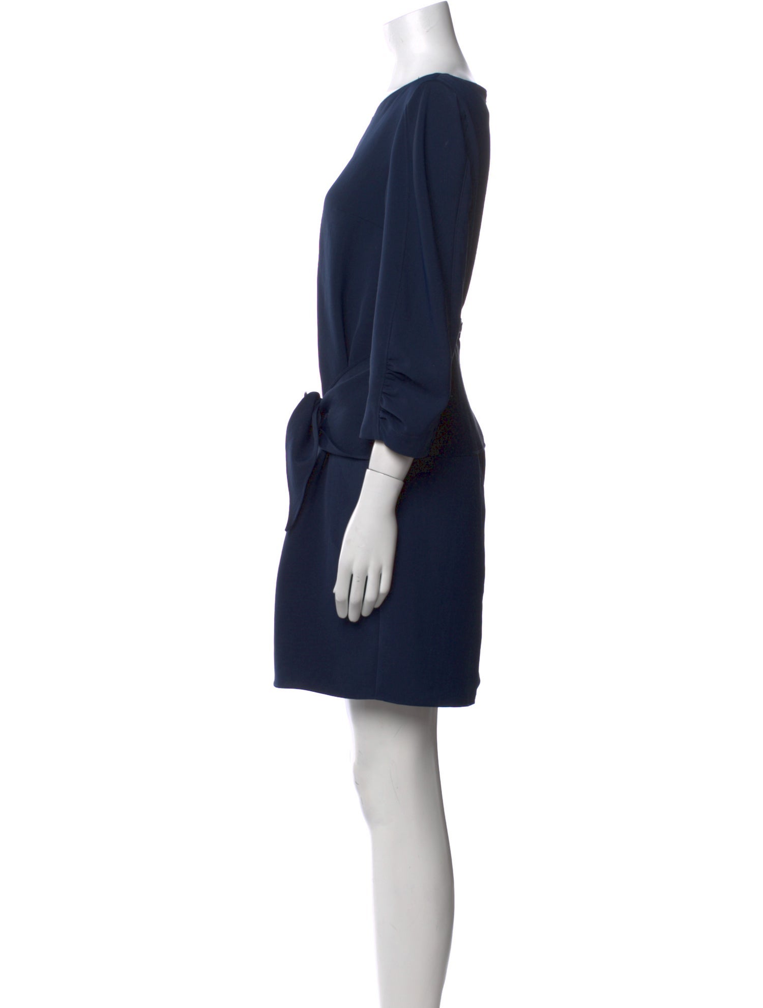 Tibi Bateau Neckline Mini Dress