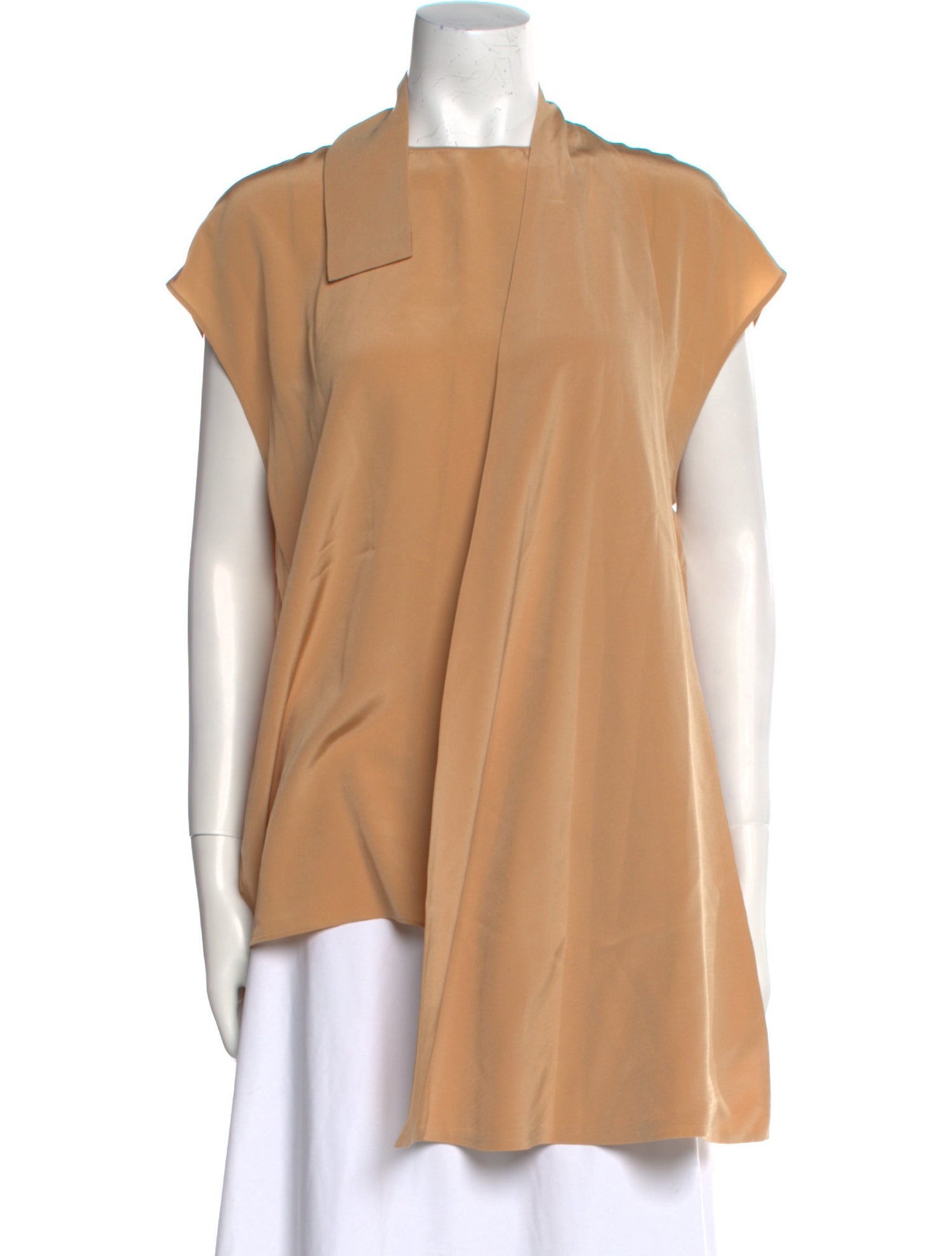Tibi Silk Mock Neck Tunic