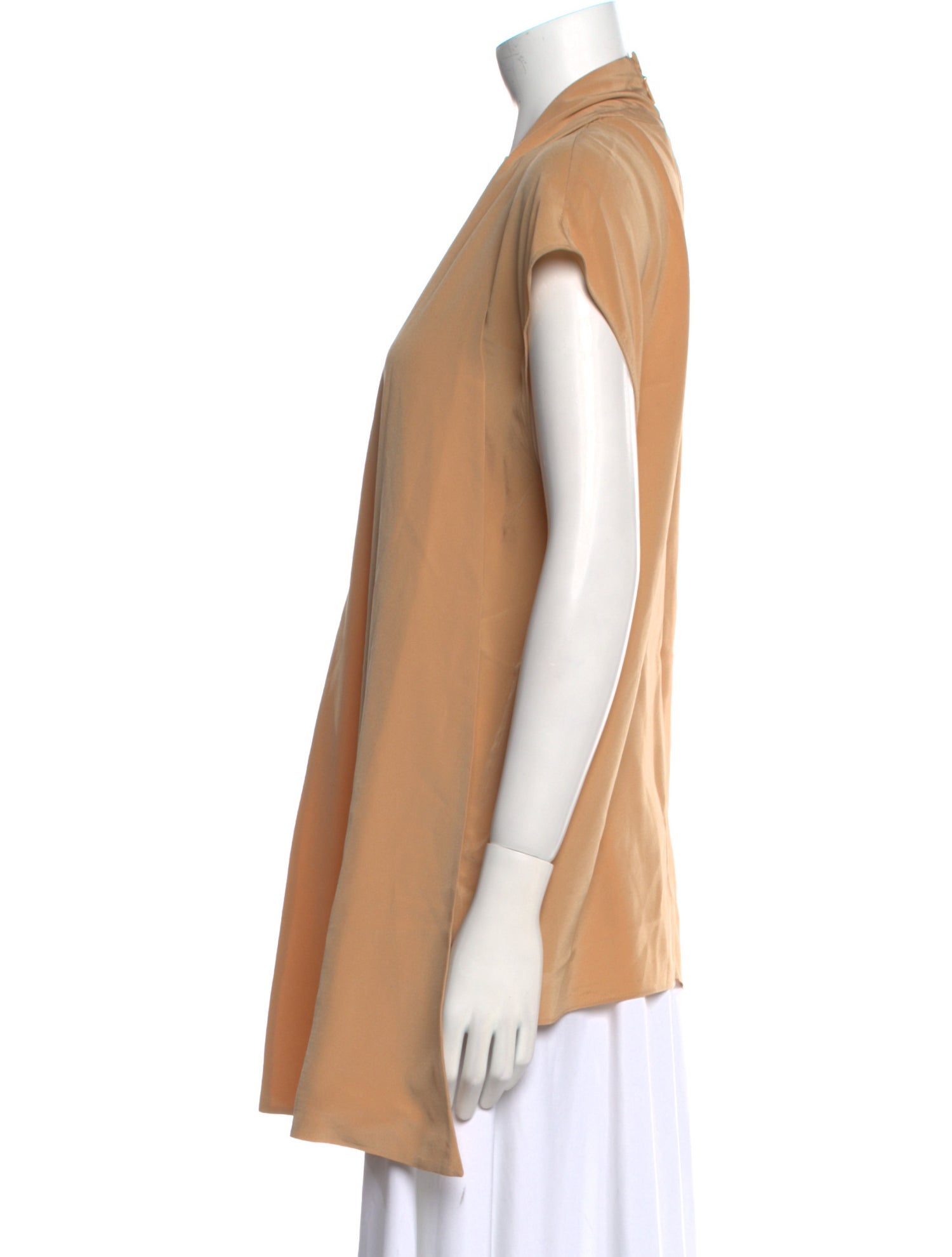 Tibi Silk Mock Neck Tunic