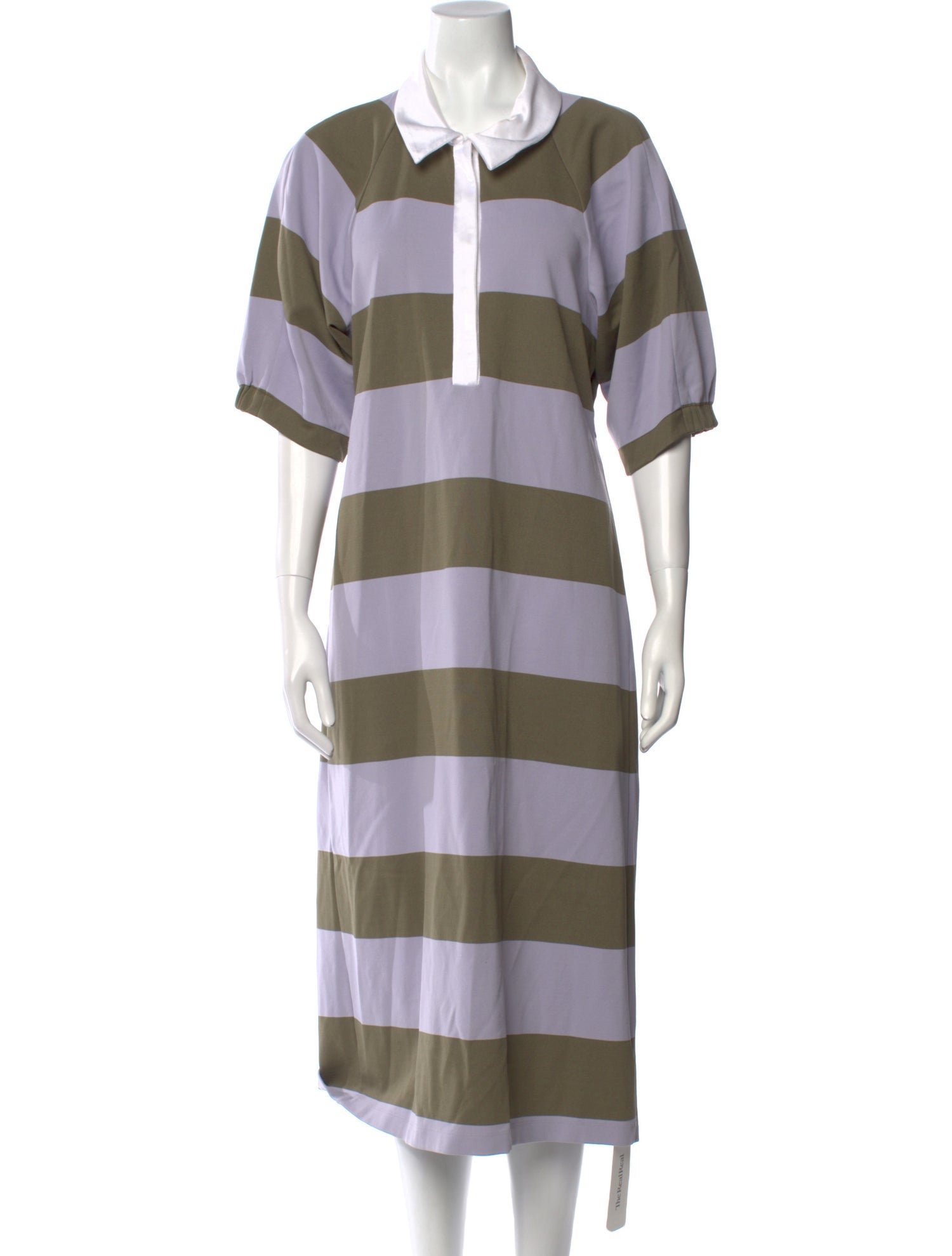Tibi Striped Midi Length Dress