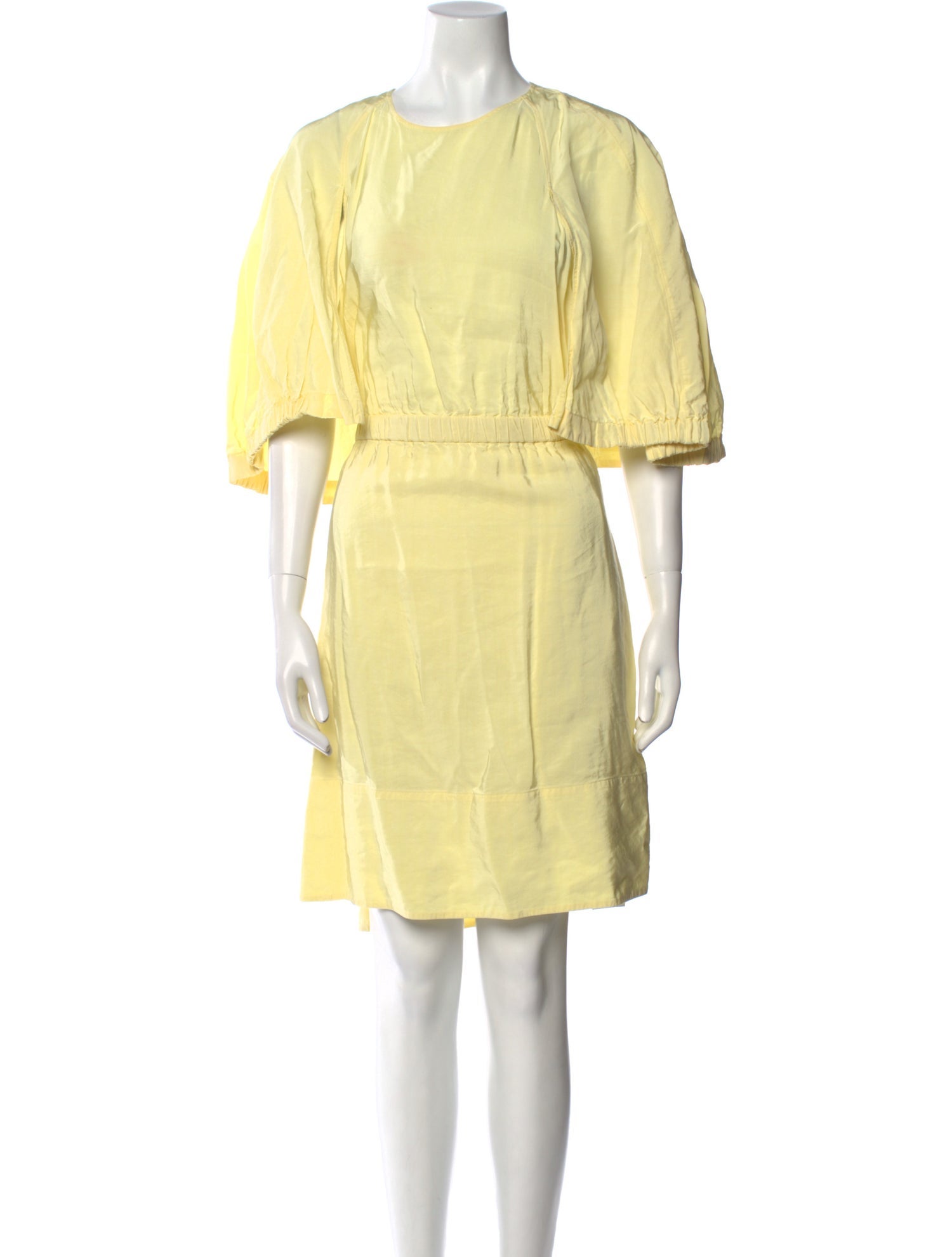 Tibi Crew Neck Knee-Length Dress