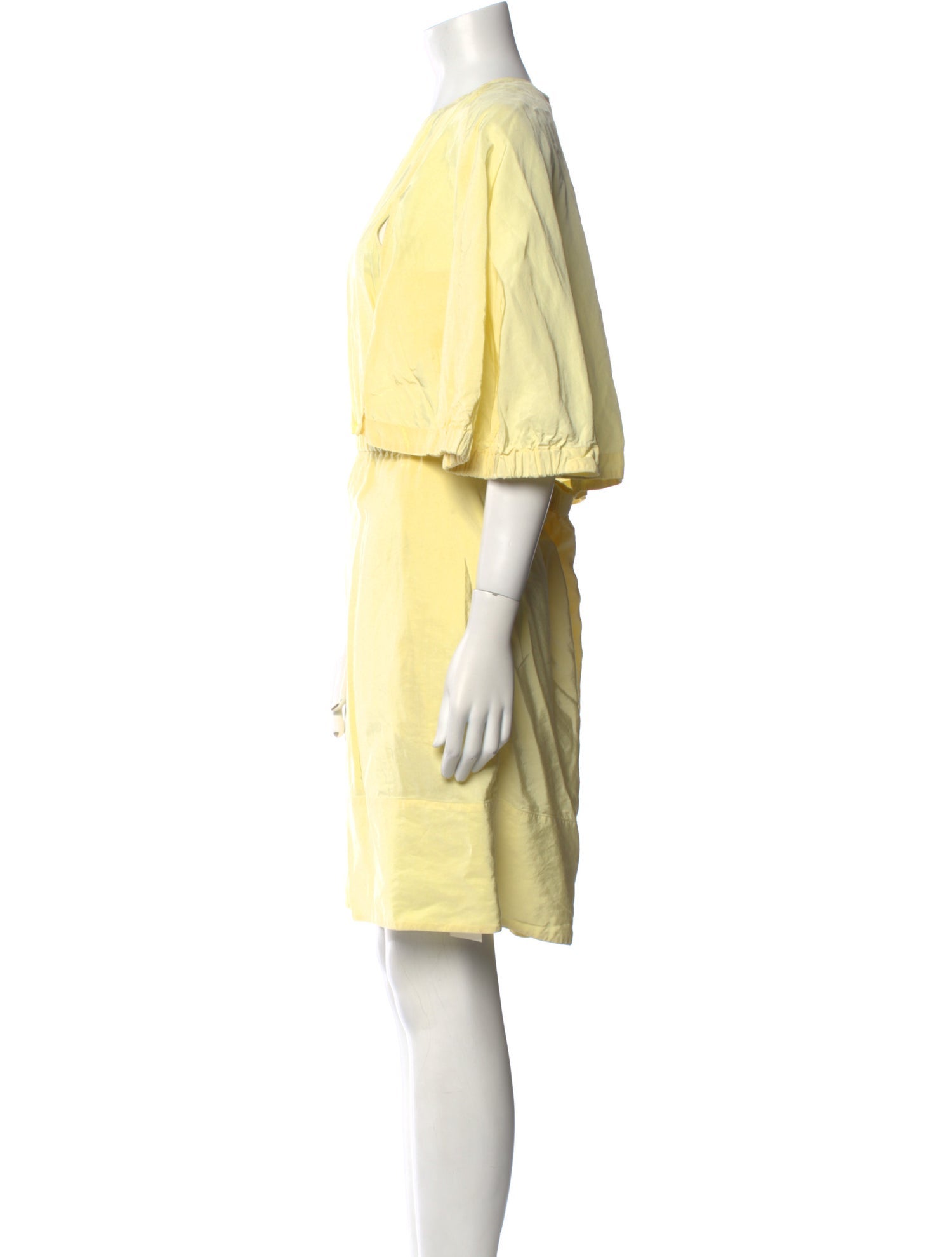 Tibi Crew Neck Knee-Length Dress