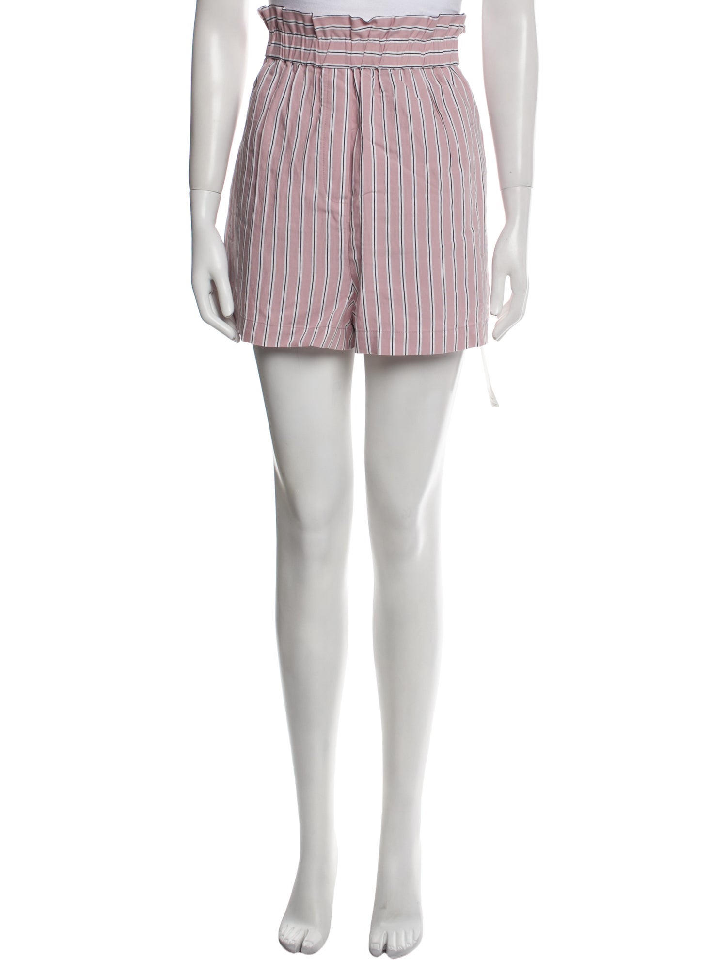Tibi Striped Mini Shorts