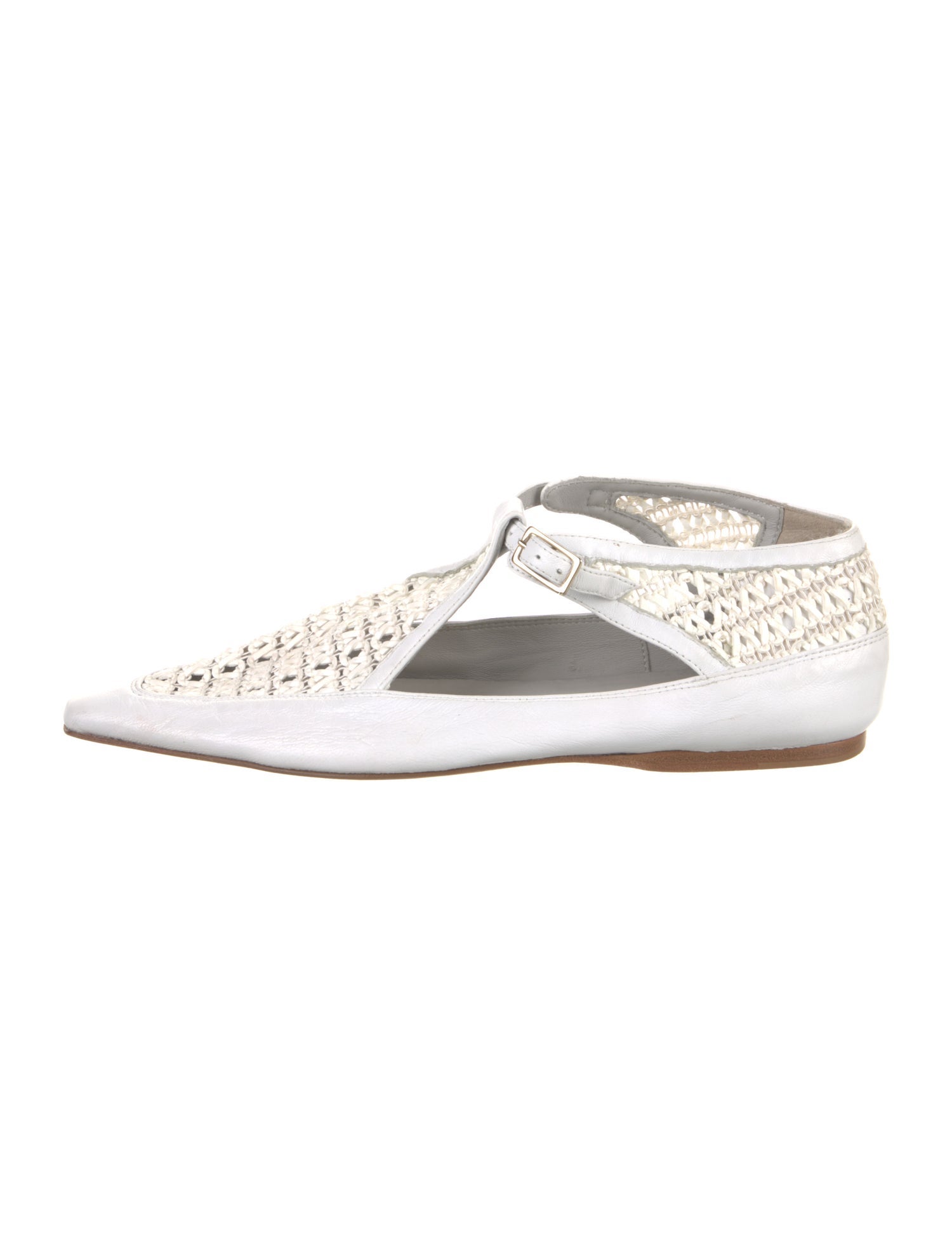 Tibi Leather Cutout Accent Flats