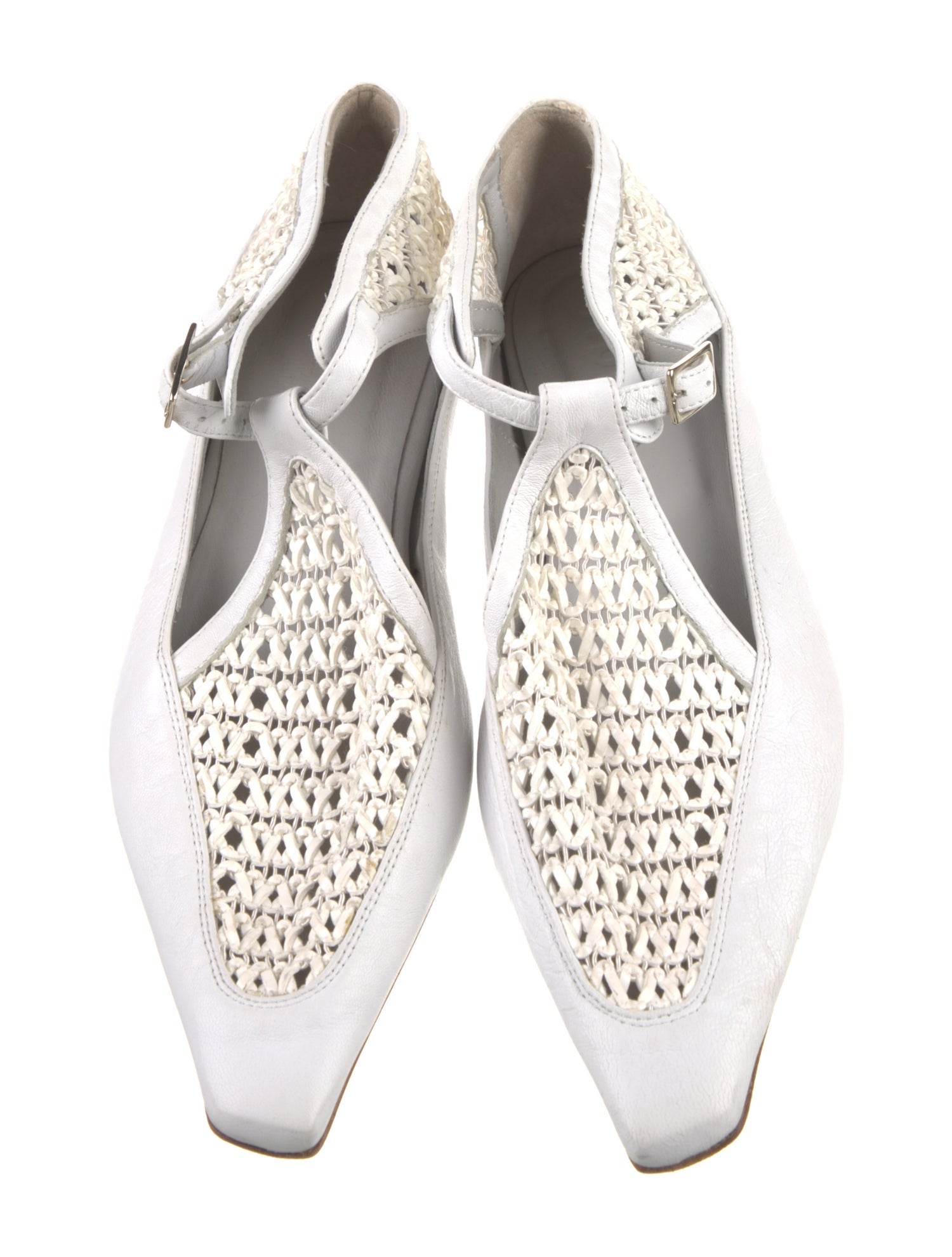 Tibi Leather Cutout Accent Flats