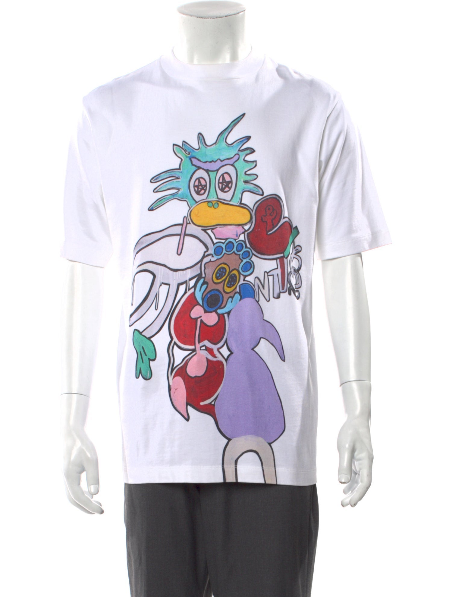 Tibi Graphic Print Crew Neck T-Shirt