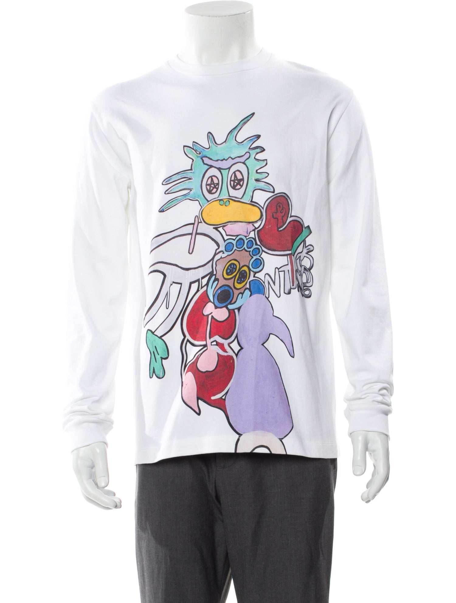 Tibi Graphic Print Crew Neck T-Shirt