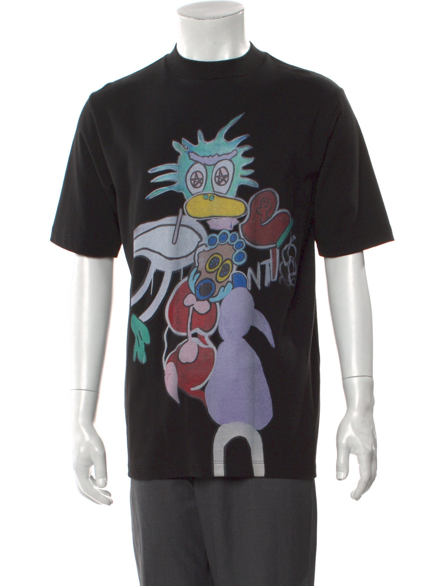 Tibi Graphic Print Crew Neck T-Shirt