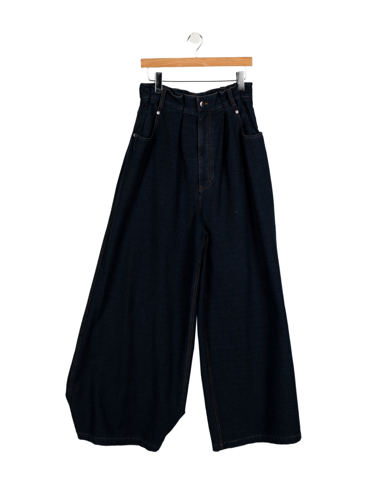 Tibi High-Rise Wide Leg Jeans