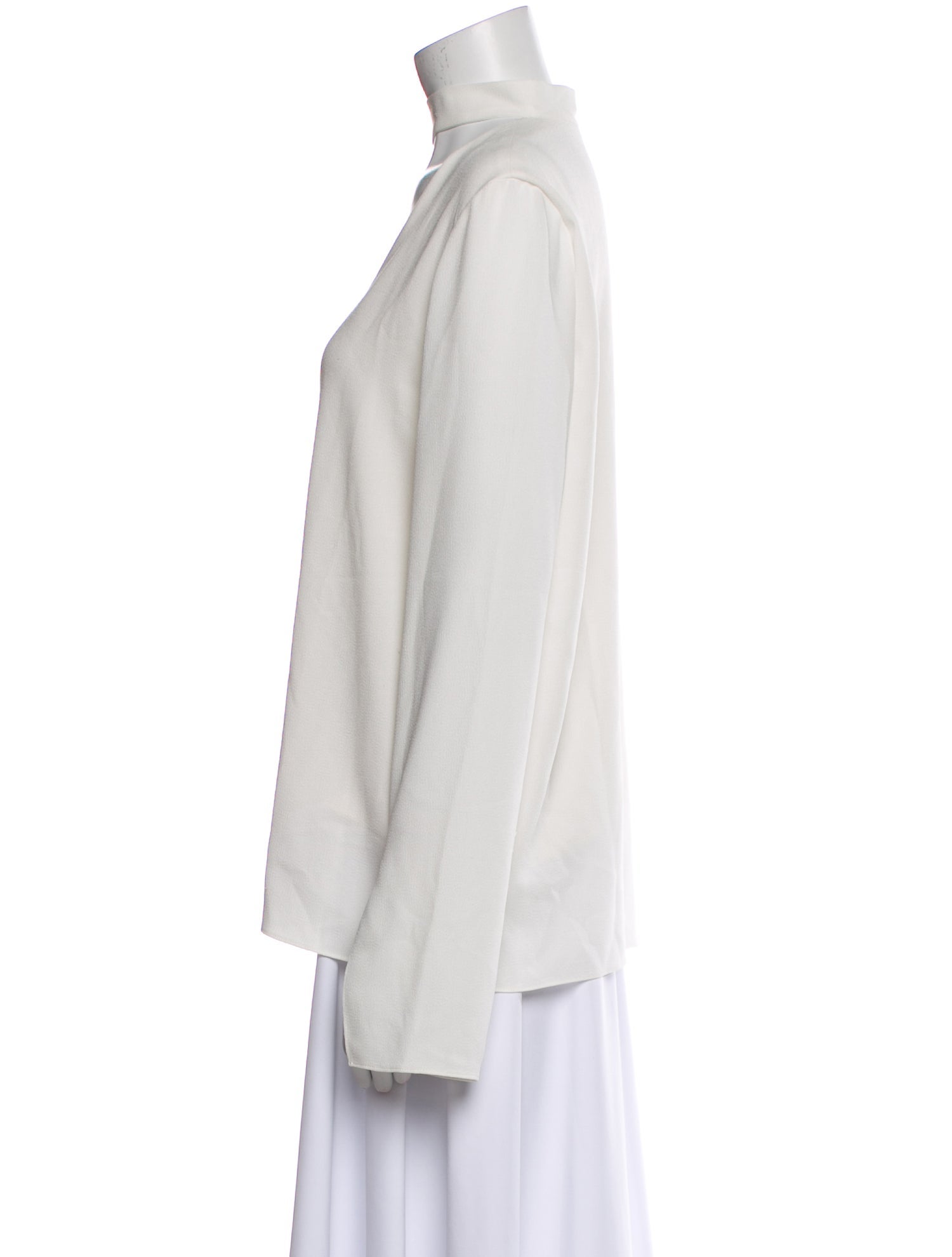 Tibi V-Neck Long Sleeve Blouse