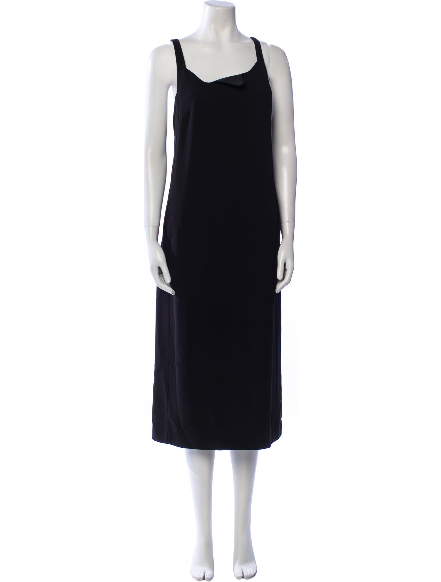 Tibi Scoop Neck Midi Length Dress