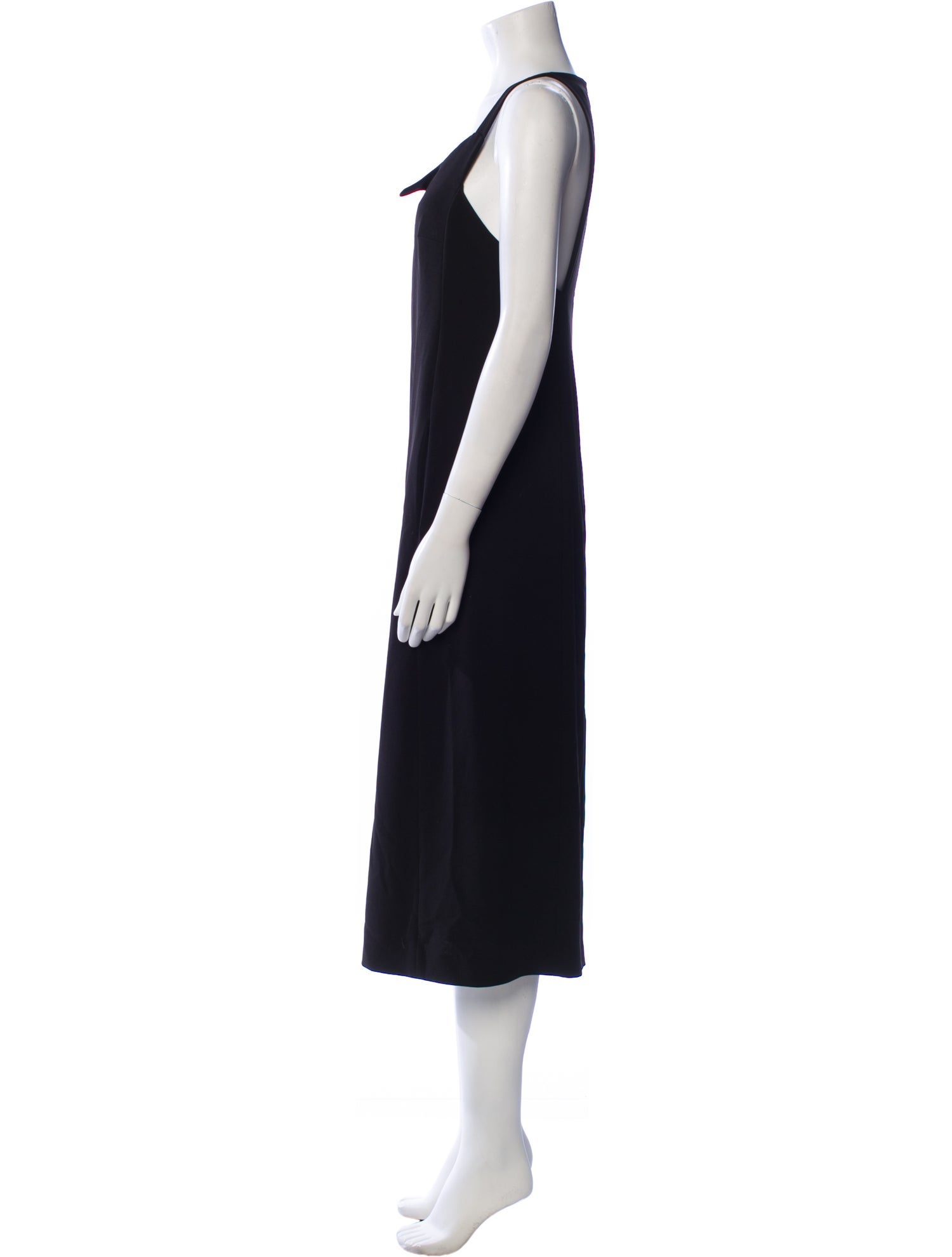 Tibi Scoop Neck Midi Length Dress