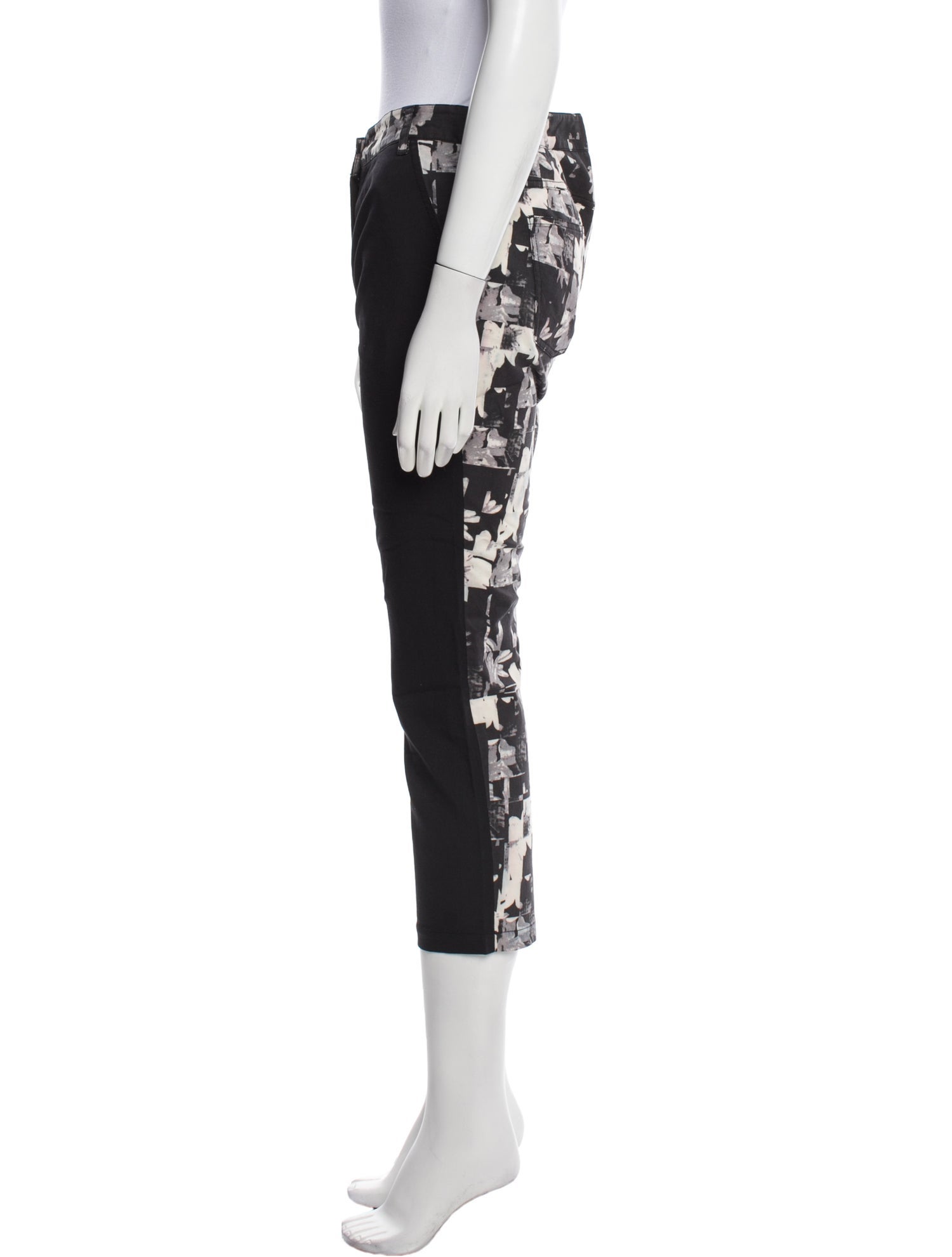 Tibi Floral Print Straight Leg Pants