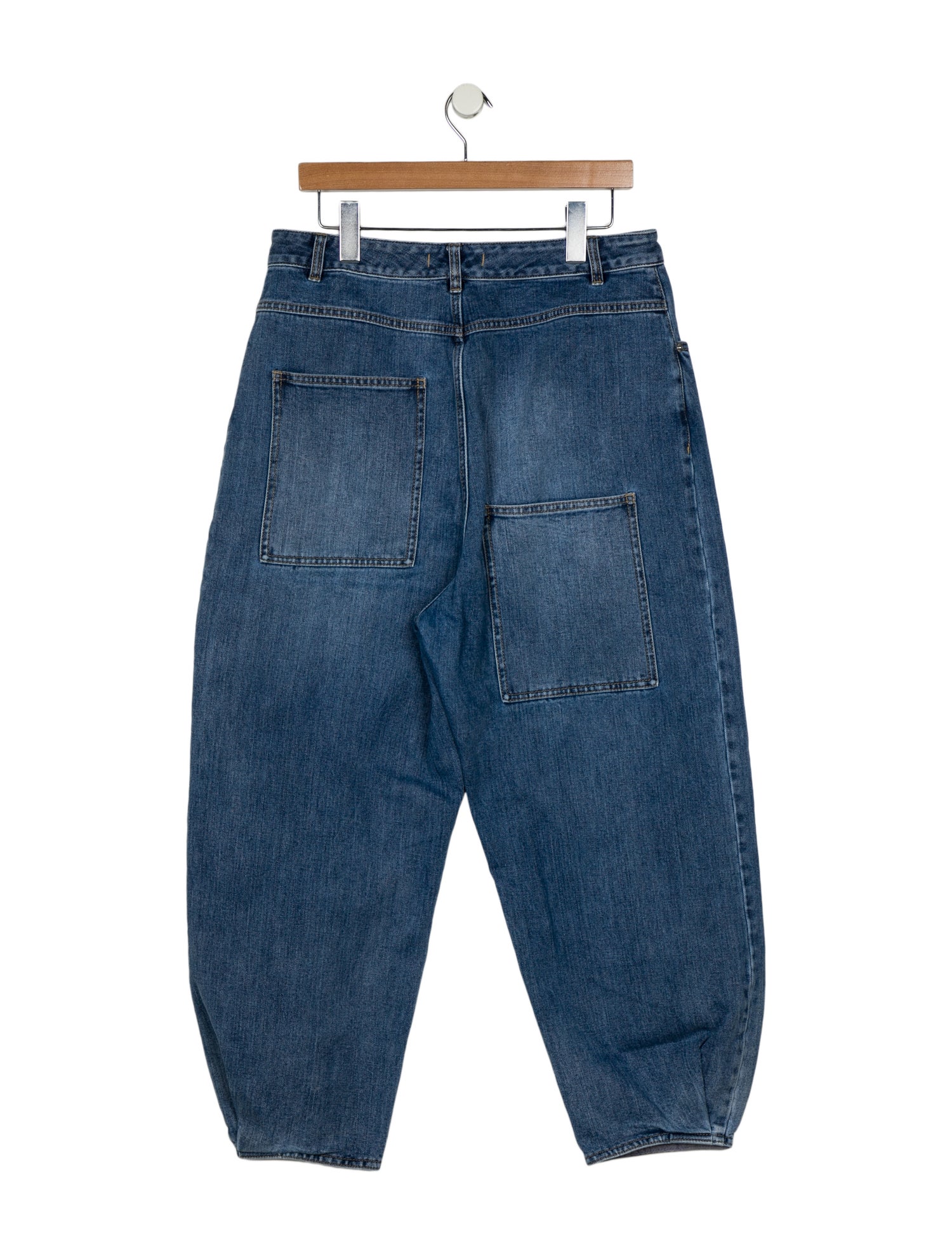 Tibi High-Rise Straight Leg Jeans