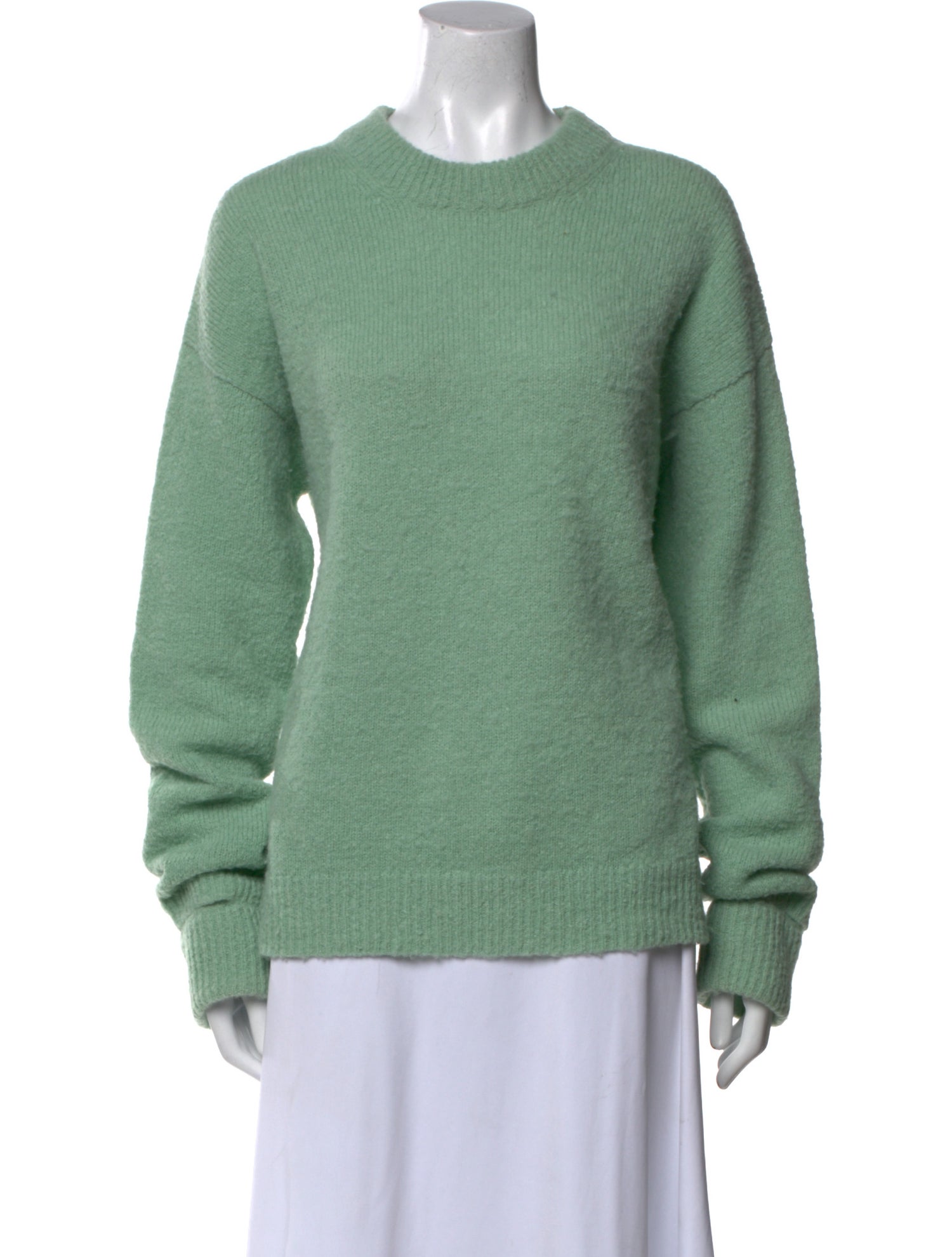 Tibi Alpaca Crew Neck Sweater