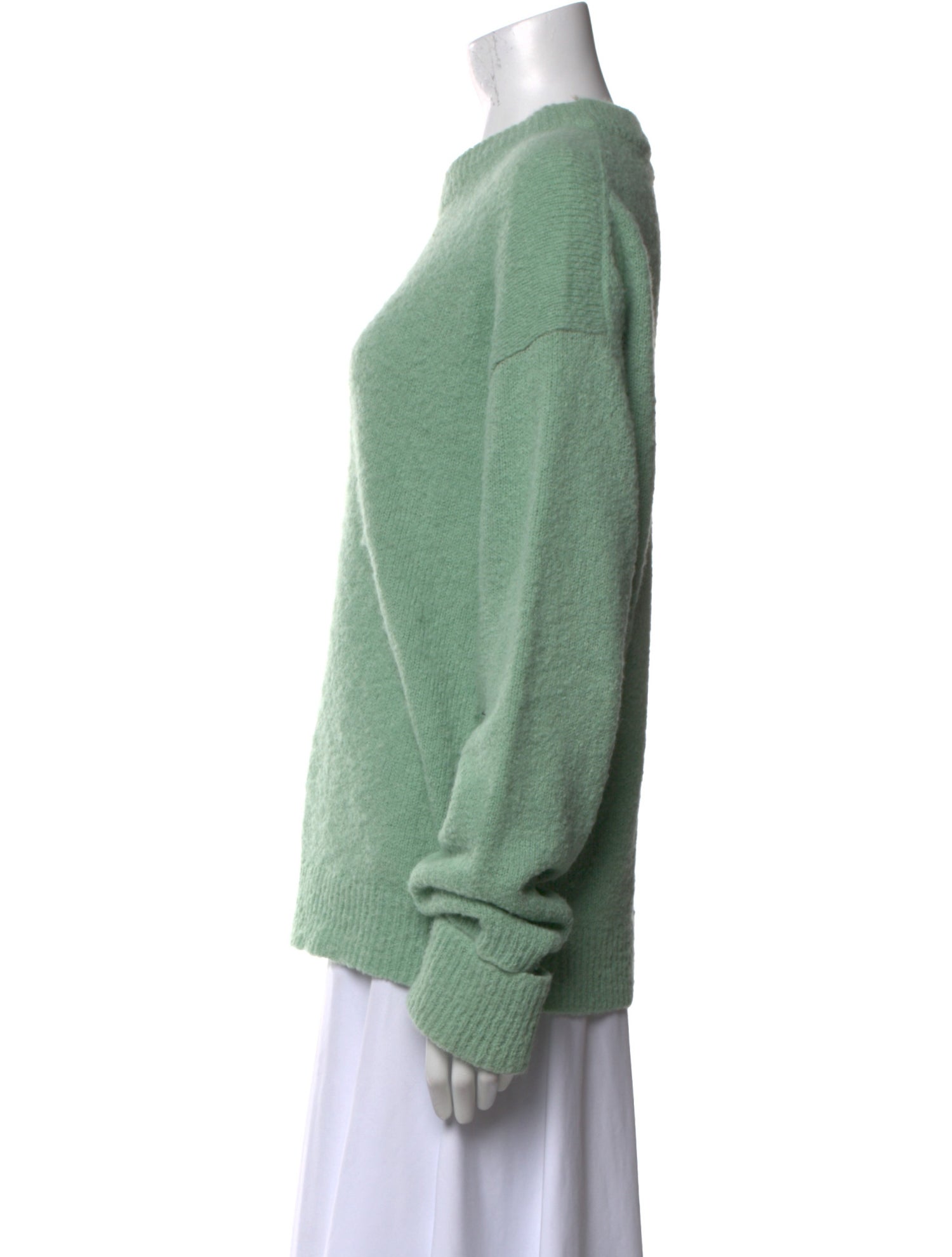 Tibi Alpaca Crew Neck Sweater