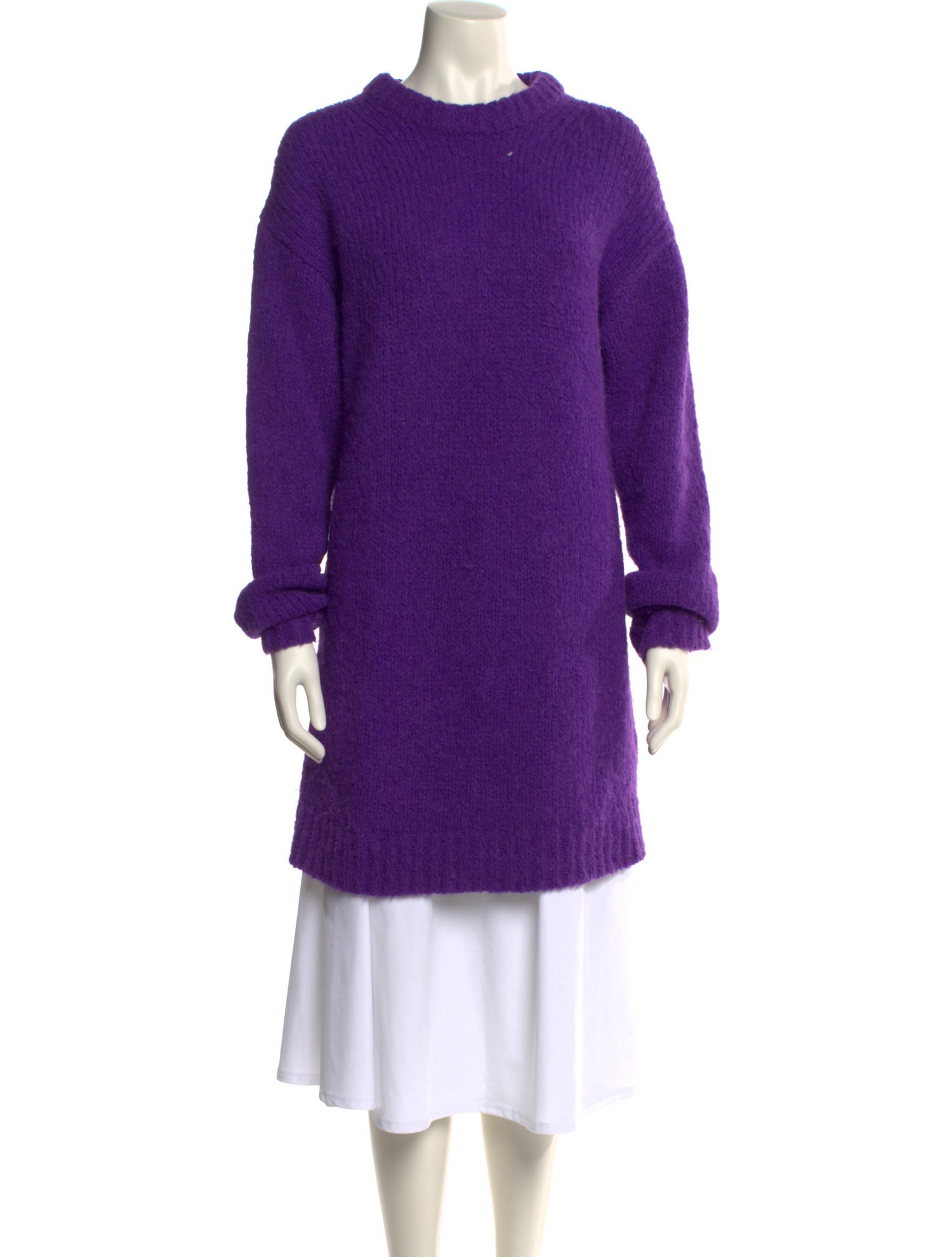 Tibi Alpaca Mock Neck Sweater