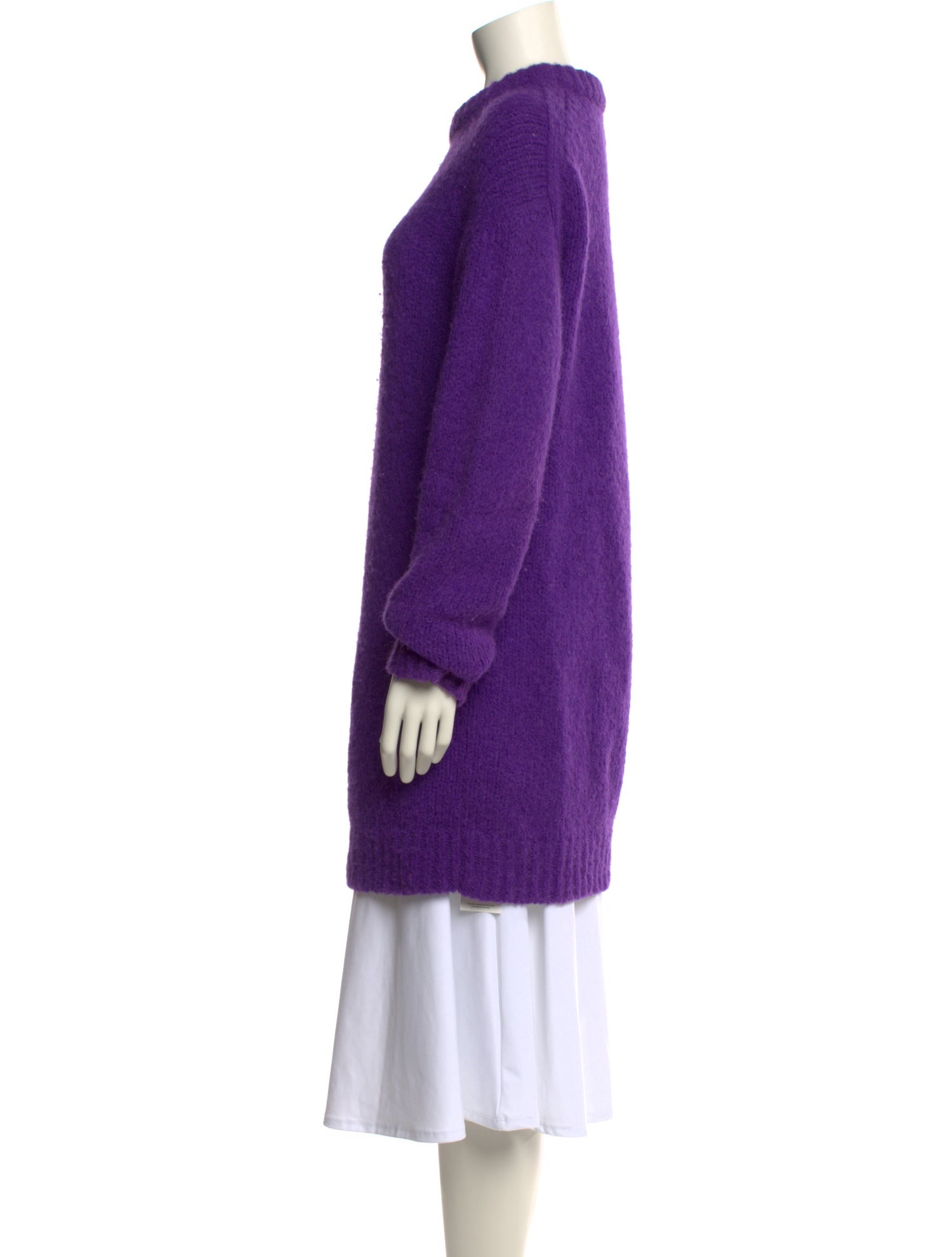 Tibi Alpaca Mock Neck Sweater