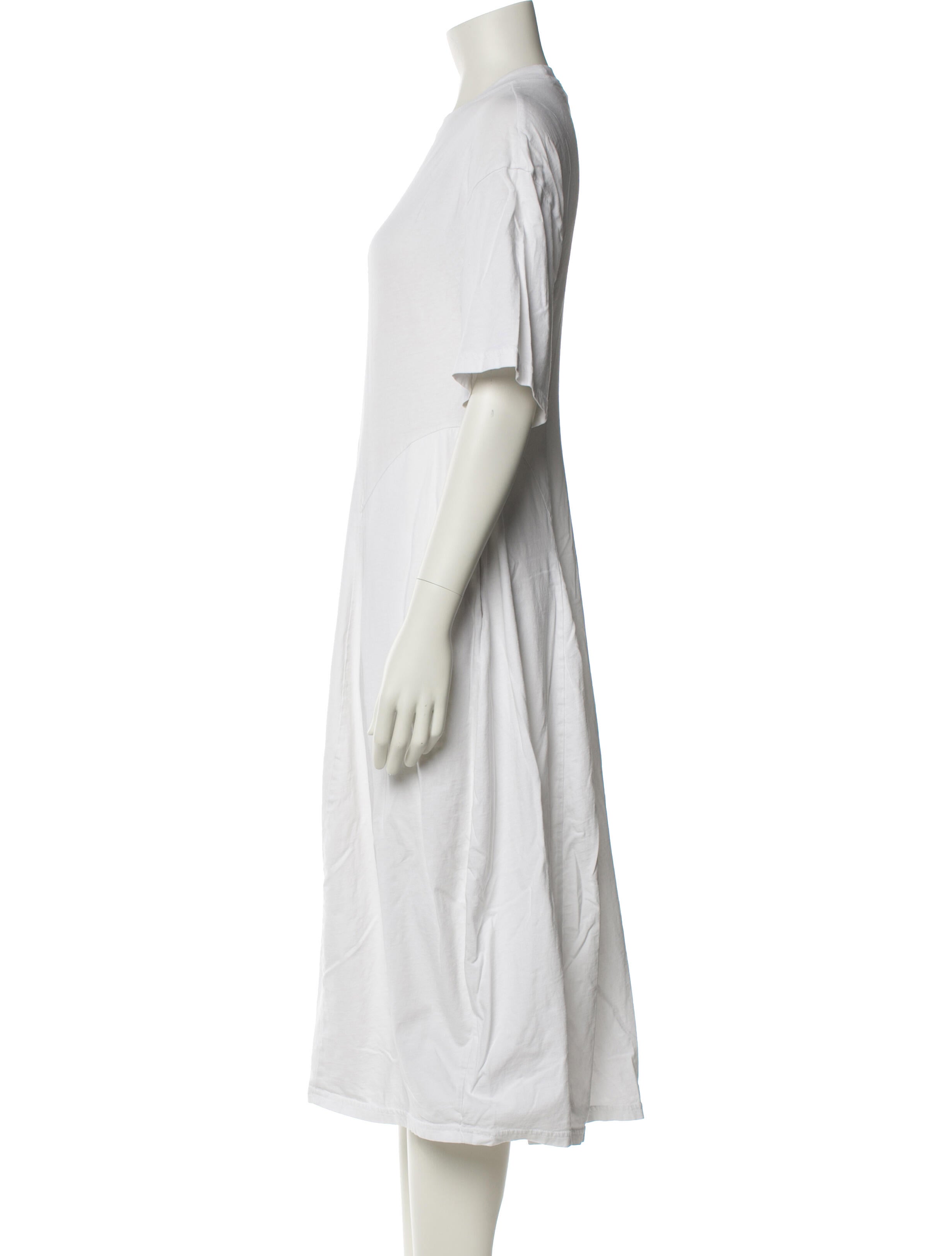 Tibi Crew Neck Midi Length Dress