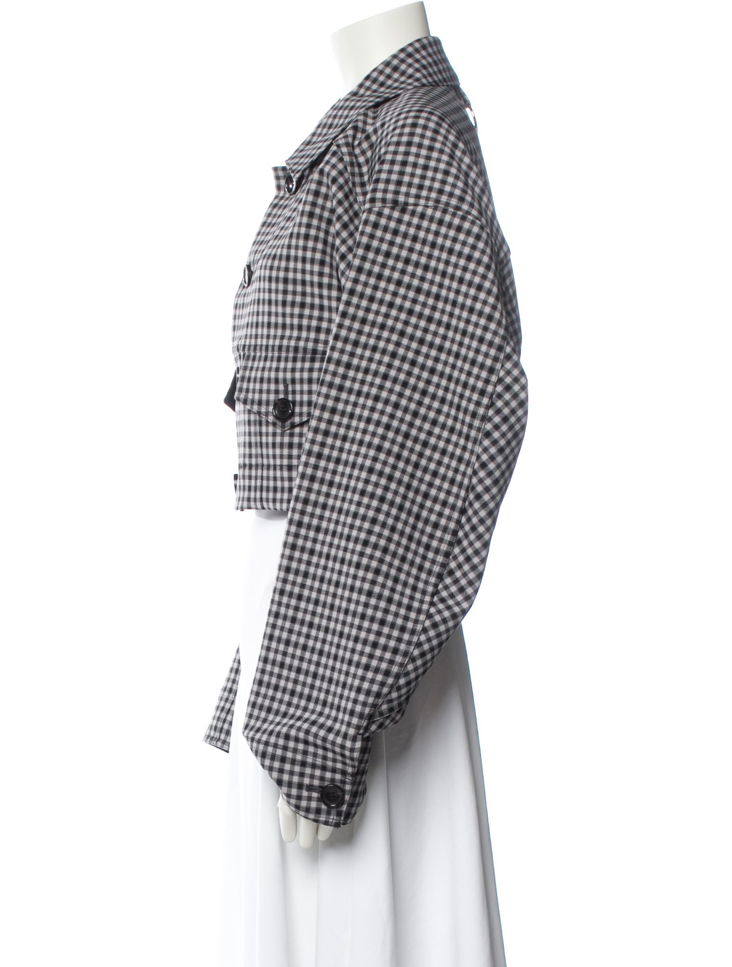 Tibi Plaid Print Utility Jacket