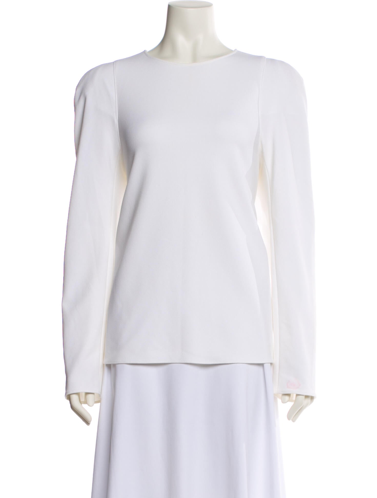 Tibi Crew Neck Long Sleeve Sweatshirt
